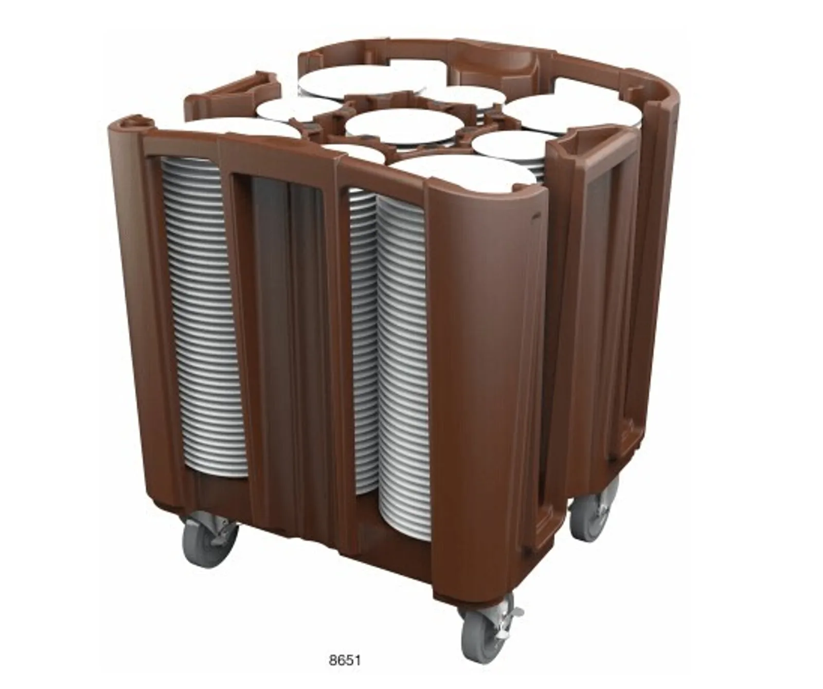 KH TRUST® Commercial 18174 - Dish/Plate Cart Adjustable