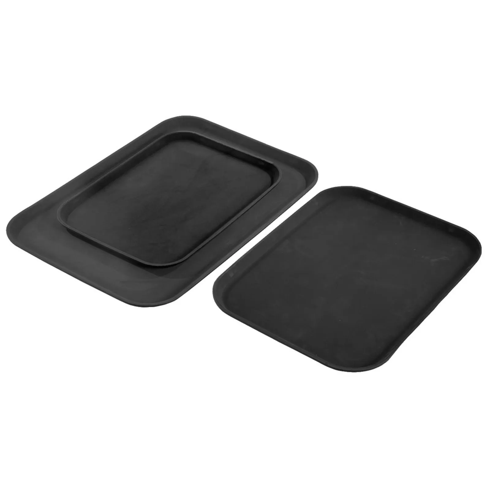 Ken Hands 89160 - Rectangular Non-Slip Drink Tray Non Slip Rectangular 300 X 400mm Black