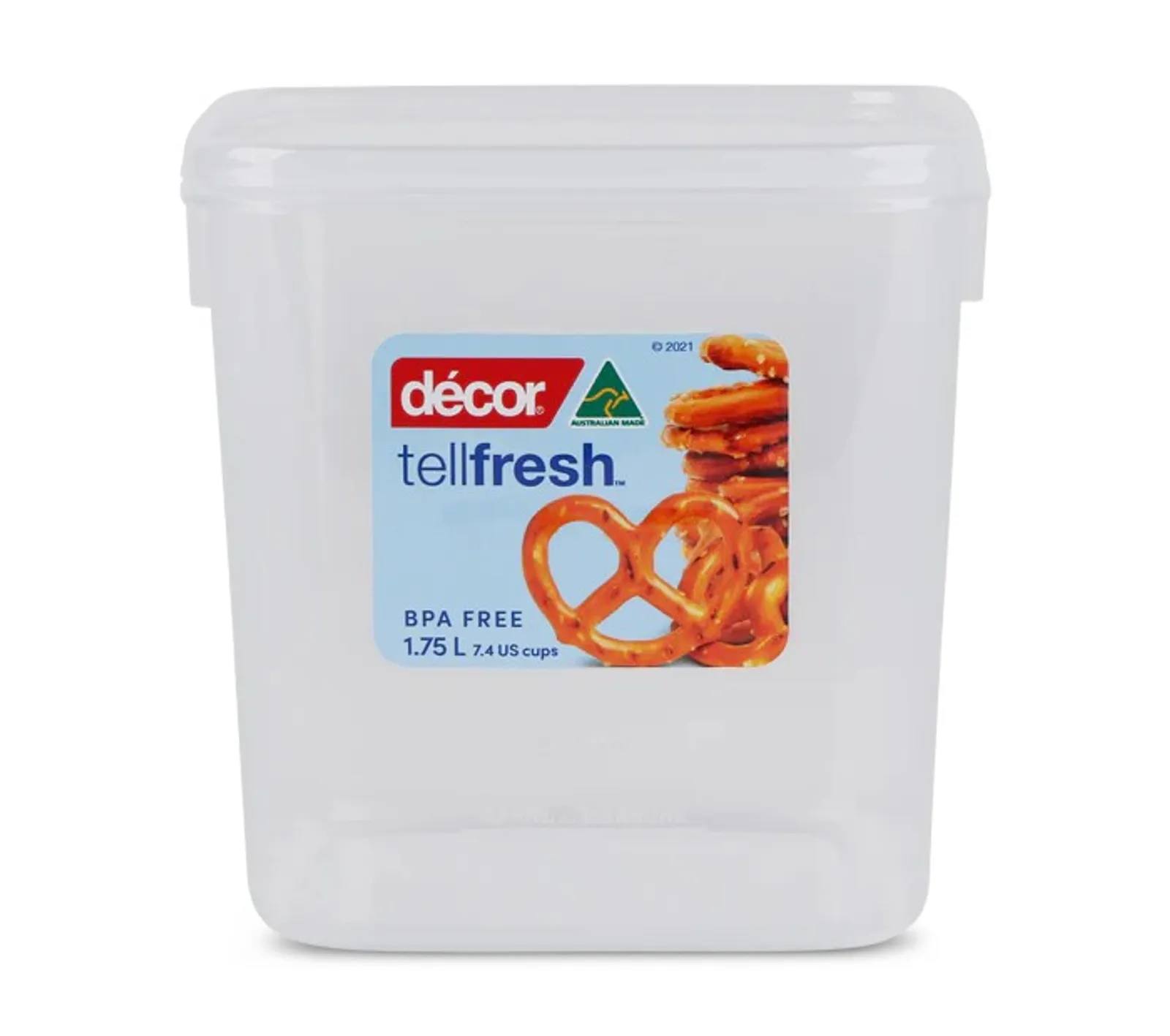 Decor Tellfresh 000960 - Food Container, Oblong, 1.75L