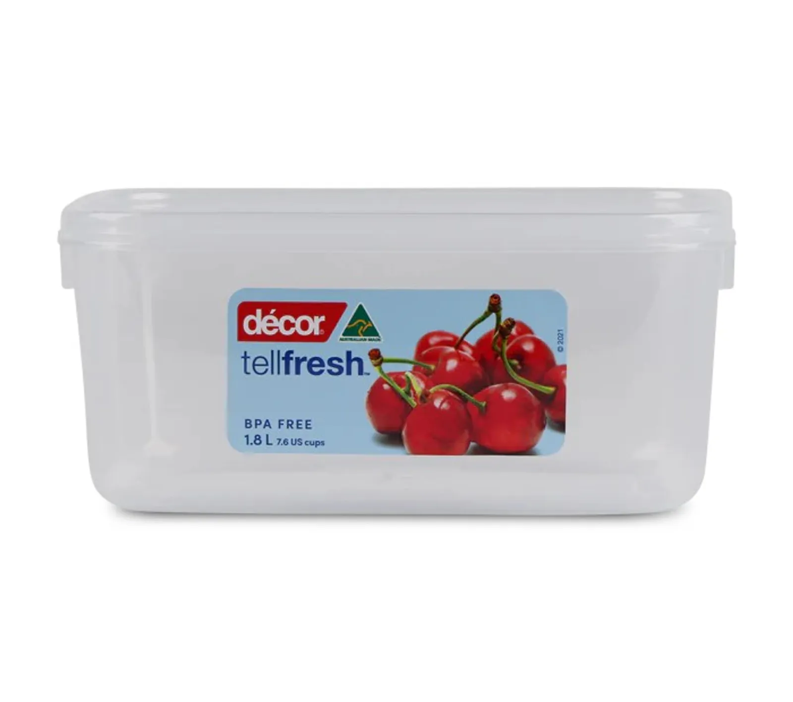 Decor Tellfresh 002260 - Food Container, Oblong, 1.8L