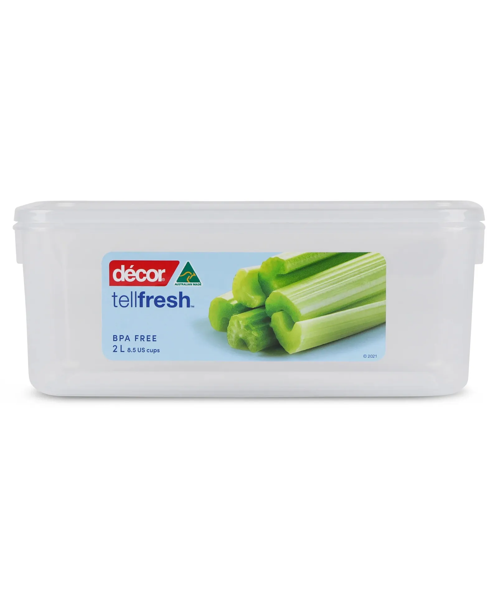 Decor Tellfresh 196460 - Food Container, Oblong, 2L