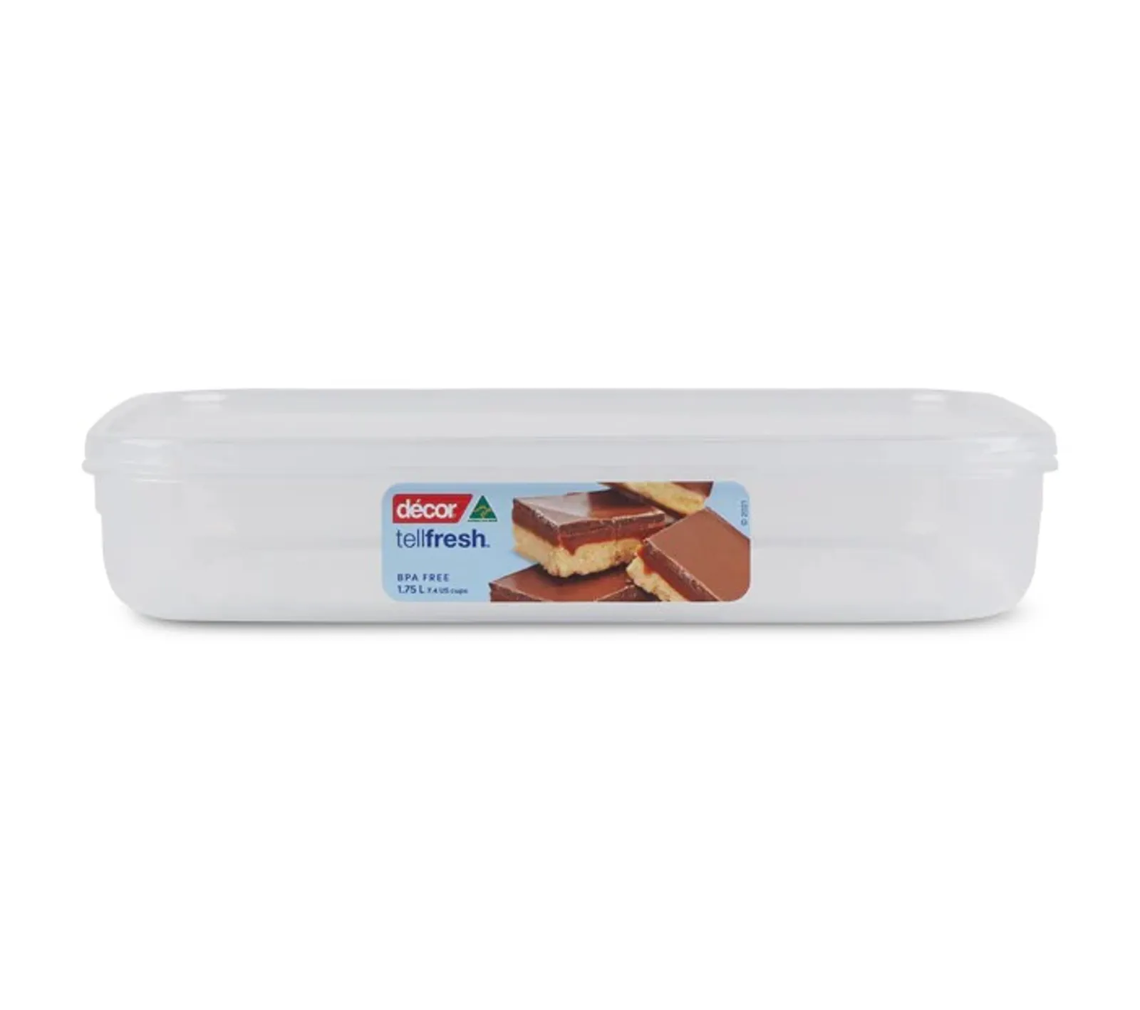 Decor Tellfresh 002360-Food Container, Oblong, 1.75L