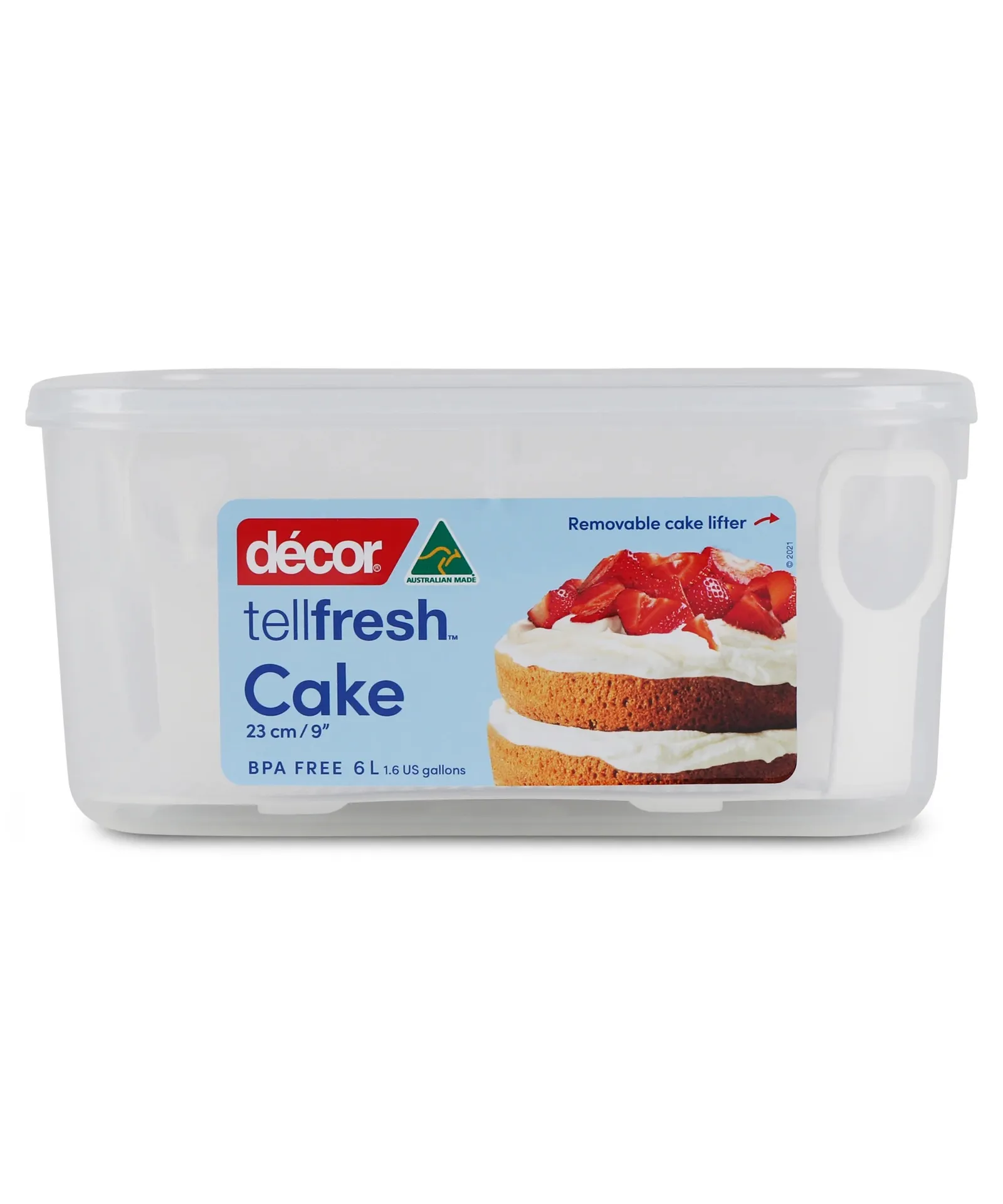 Decor Tellfresh 001800-Cake Container with Lifter, 6L
