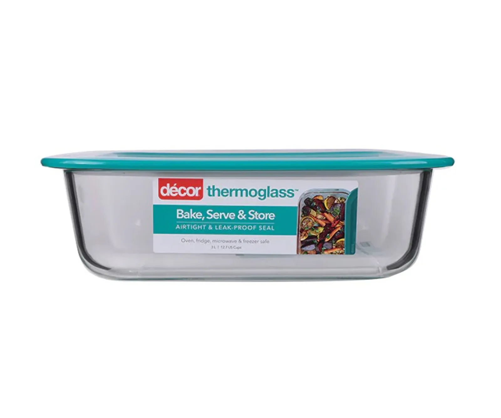 Decor Thermoglass 174100 - Realseal Baking Dish, Oblong, 3L