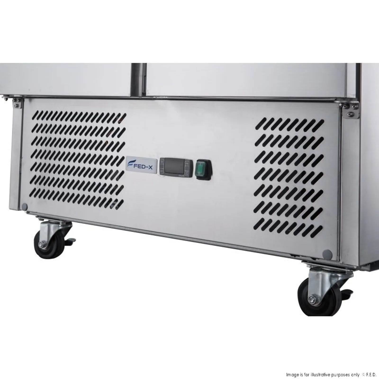 FED-X XGNS900D - Two Door Salad Prep Fridge