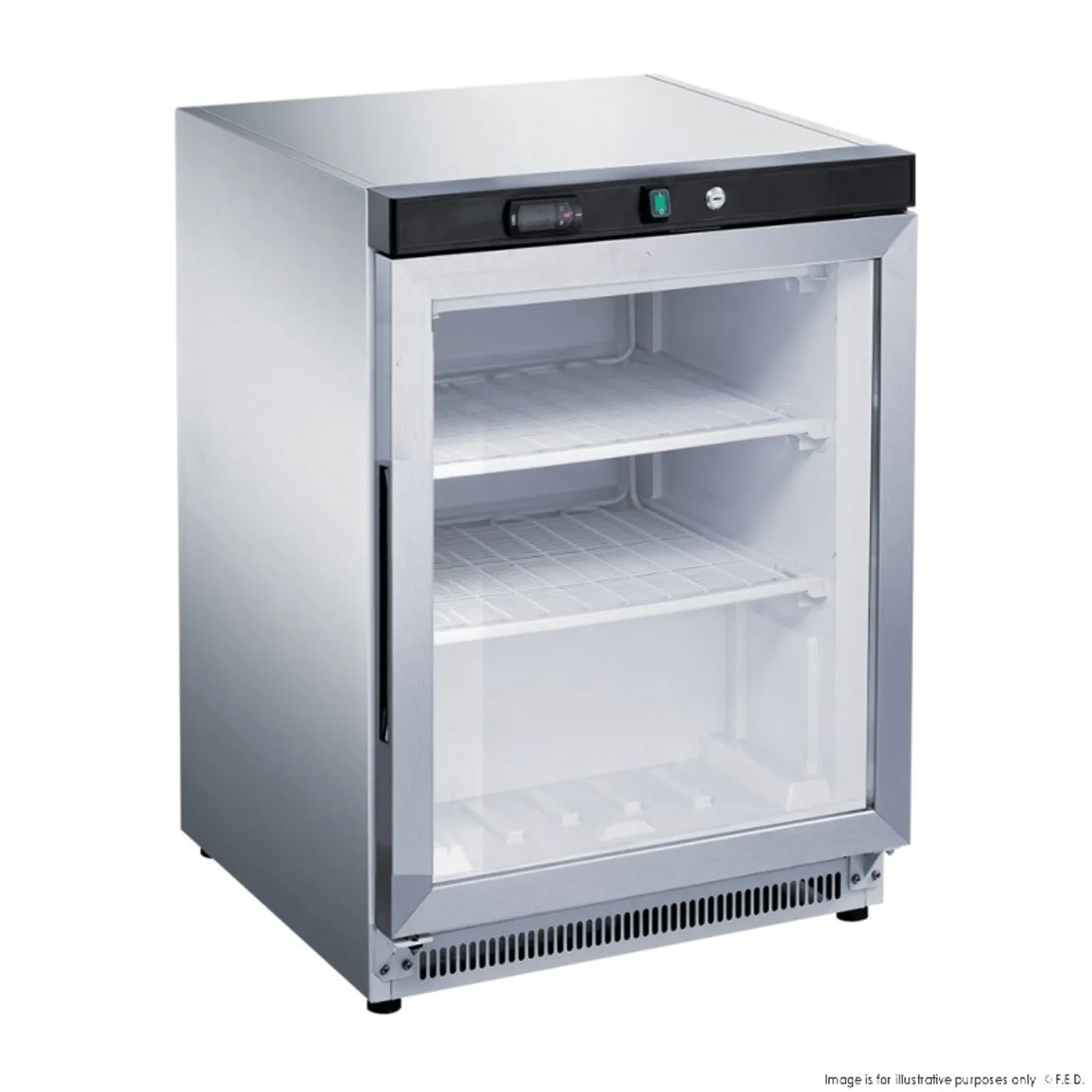 FED-X XF200SG - 120L Bar Freezer Glass Door