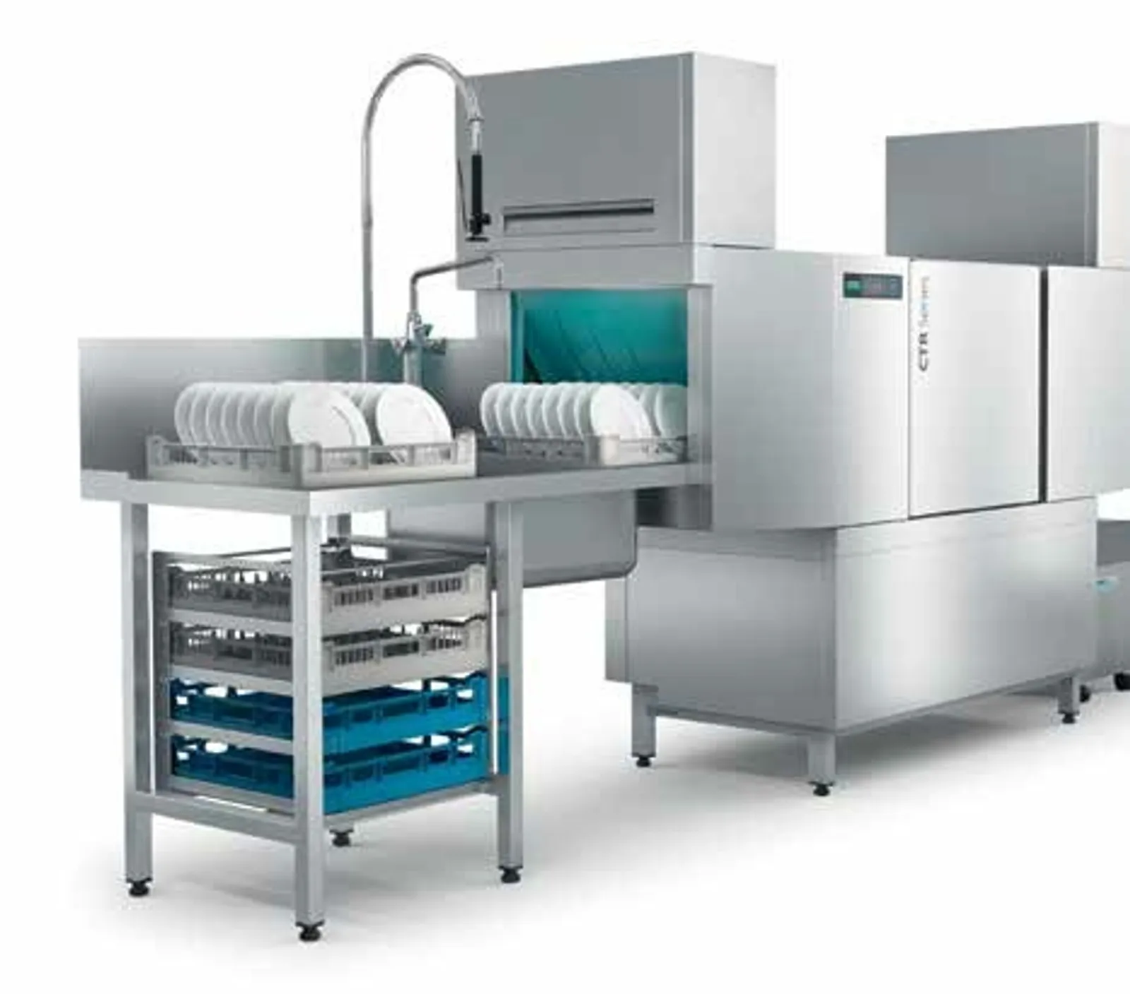 Winterhalter CTR ML Energy - Compact Rack Conveyor Dishwasher with Straight Dryer