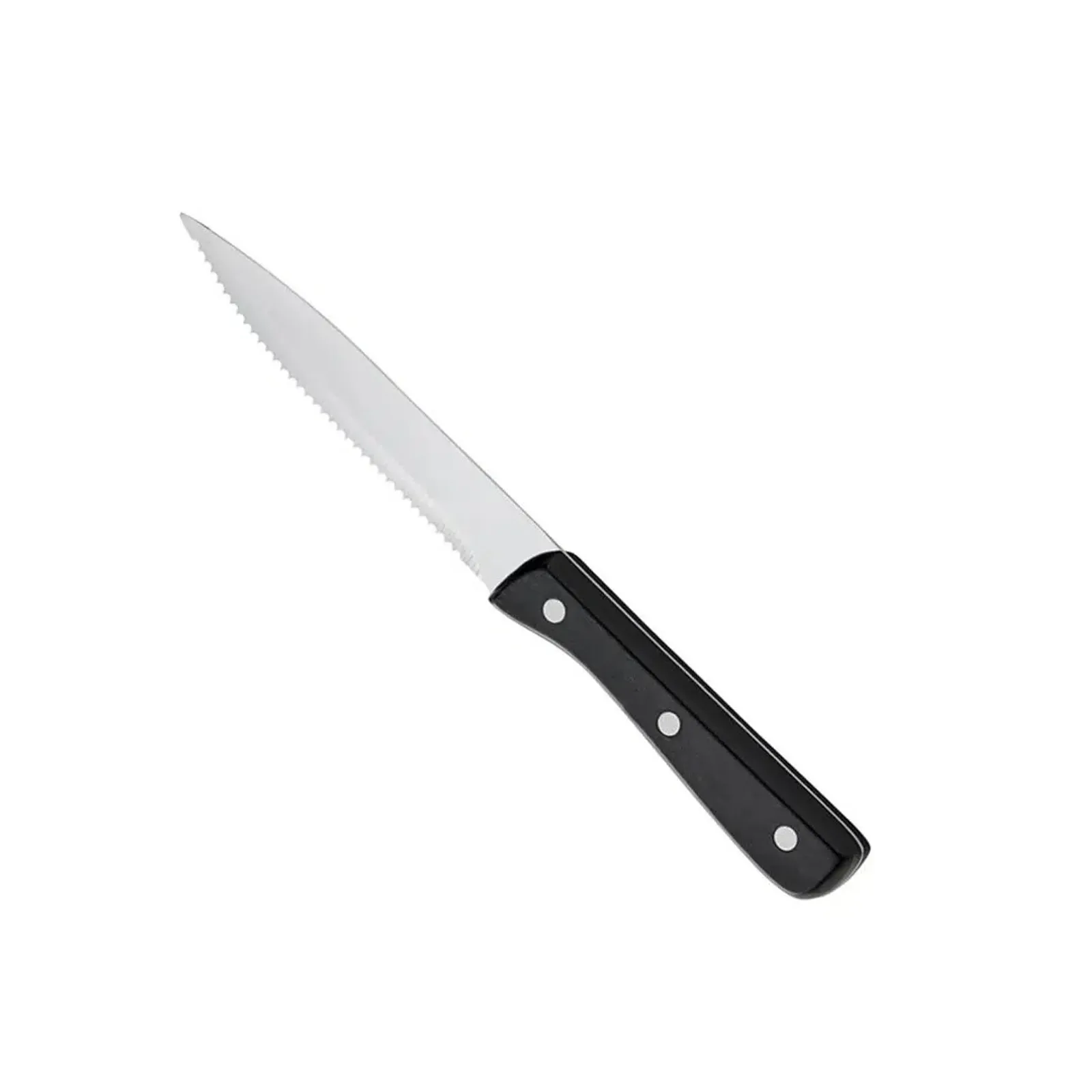 KH Kharve® 47009 - Bakelite Black Handle Steak Knife Stainless Steel