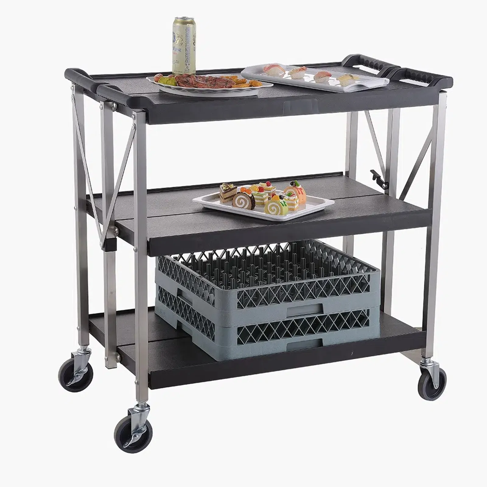 KH Classik Chef 97146 - KH Foldable Trolley Large Black