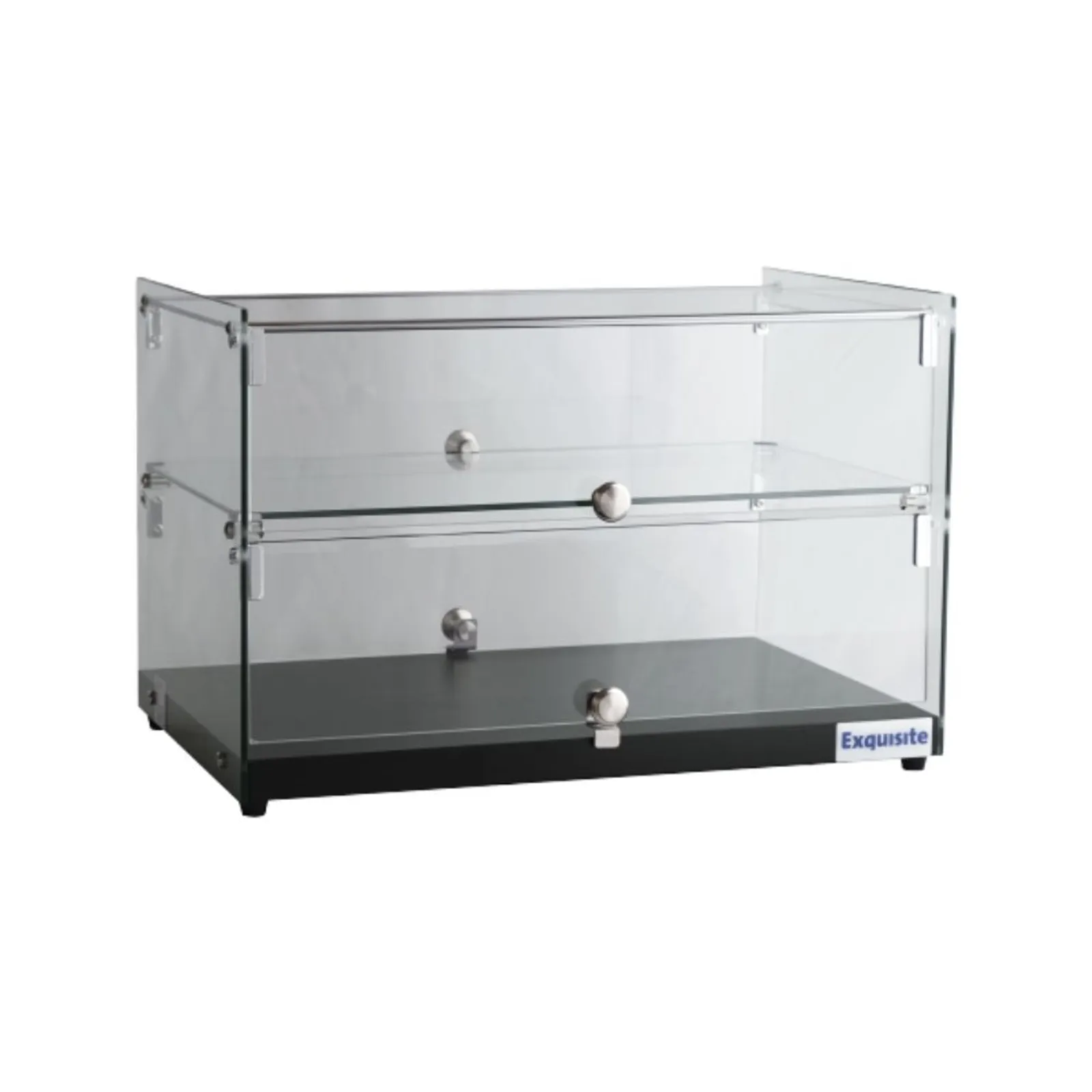 Exquisite CD50 - 2 Tier Flat Glass Ambient Cake Display