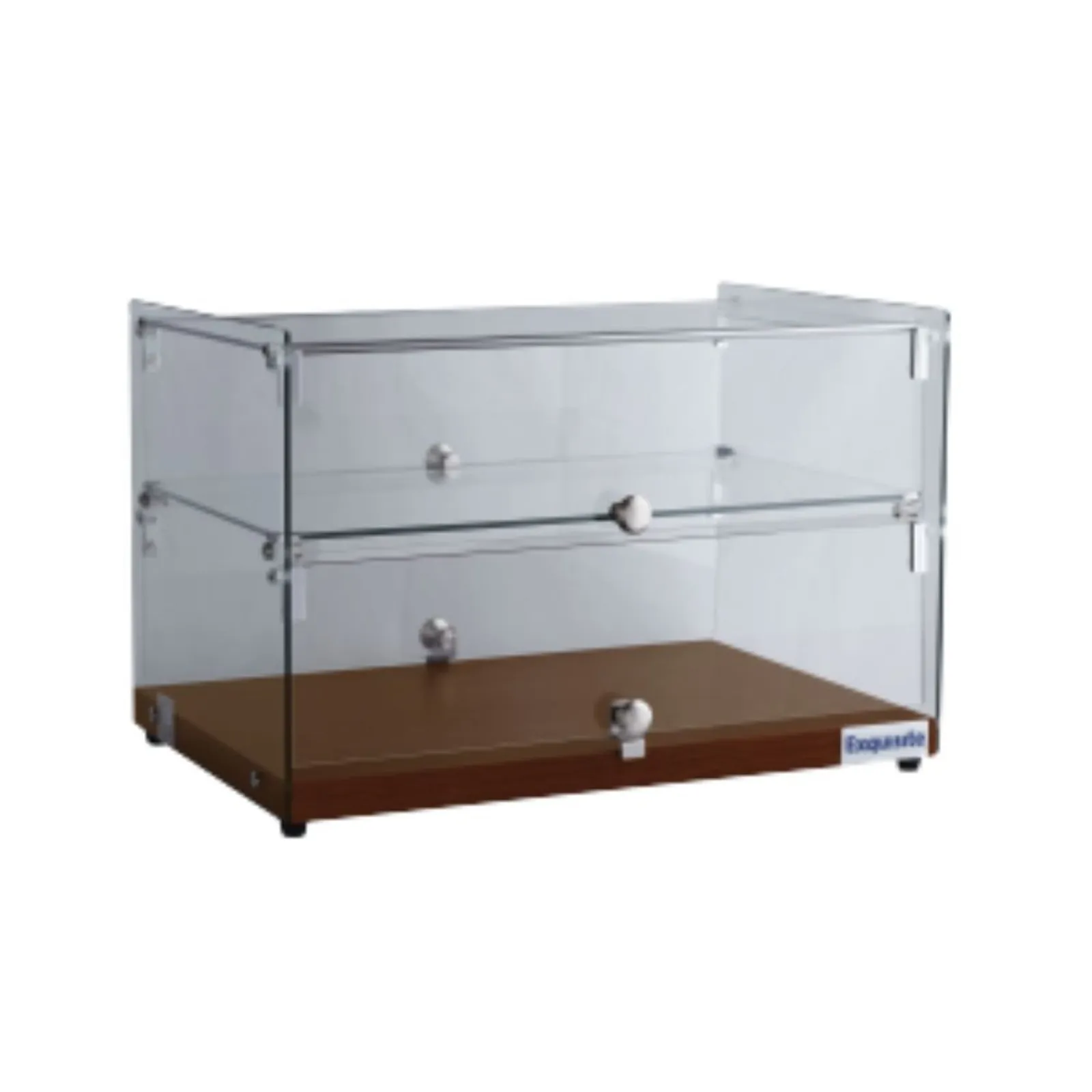 Exquisite CD50 - 2 Tier Flat Glass Ambient Cake Display