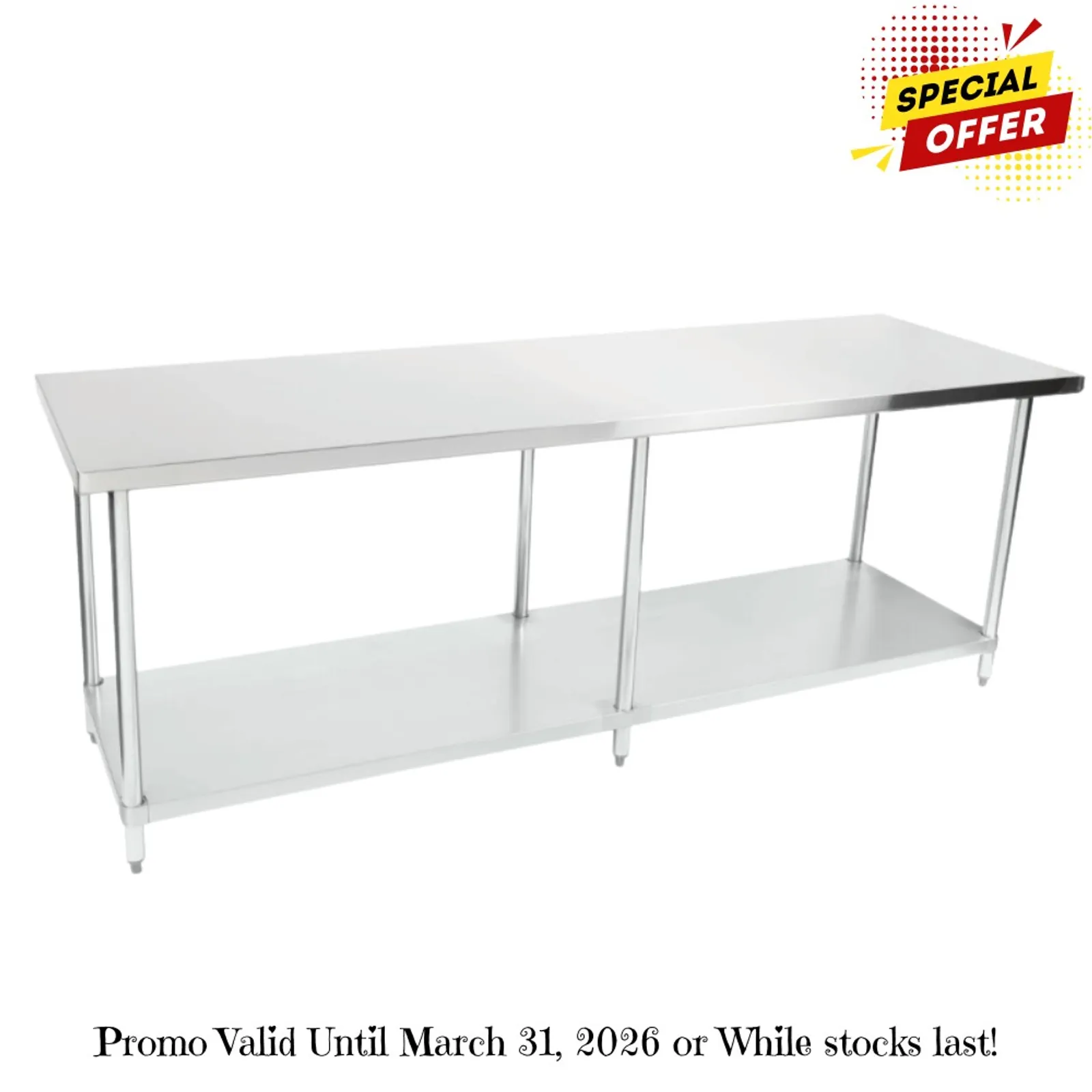 Modular Systems WB7-2100/A - Stainless Steel Workbench