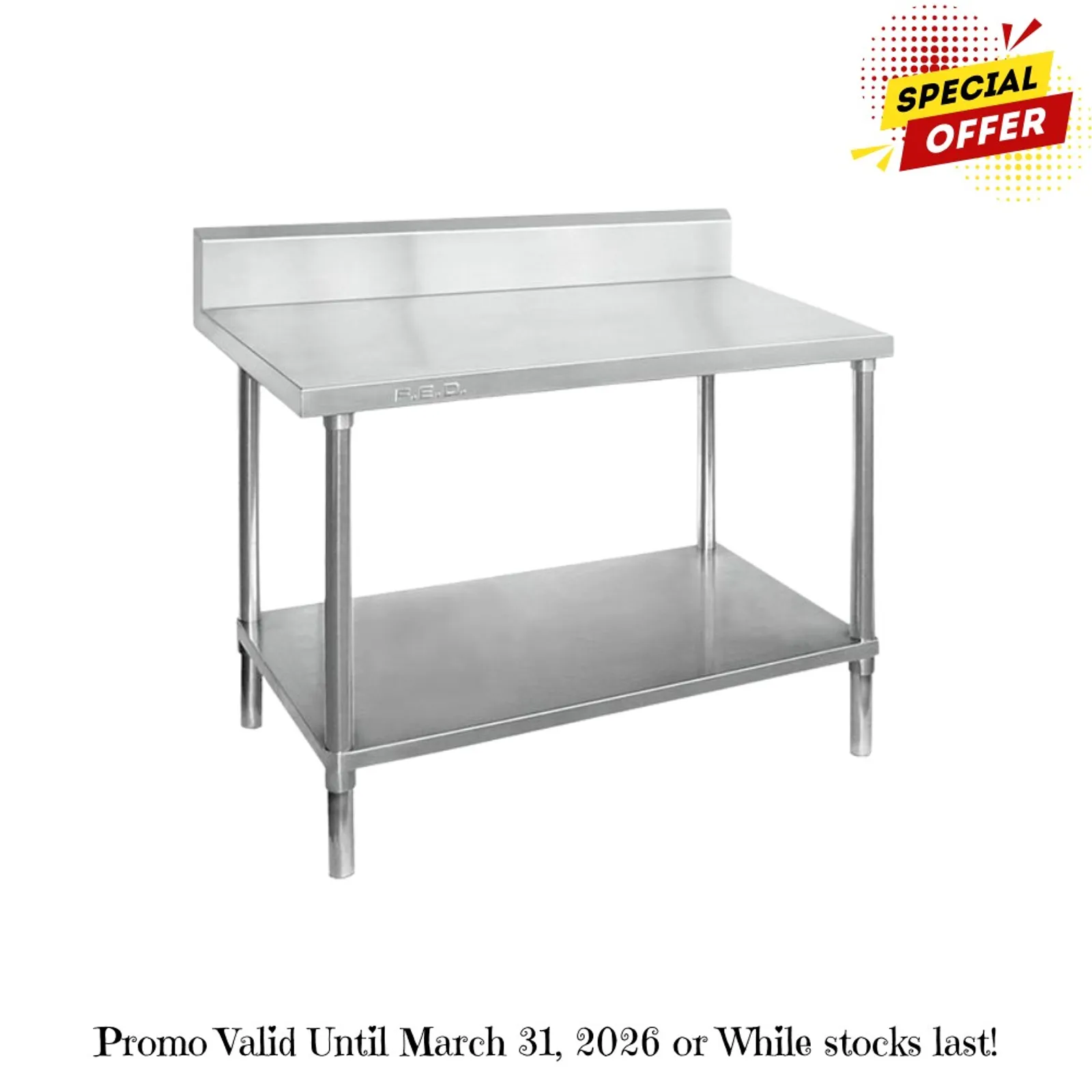 Modular Systems WBB7-0600/A - Workbench with Splashback