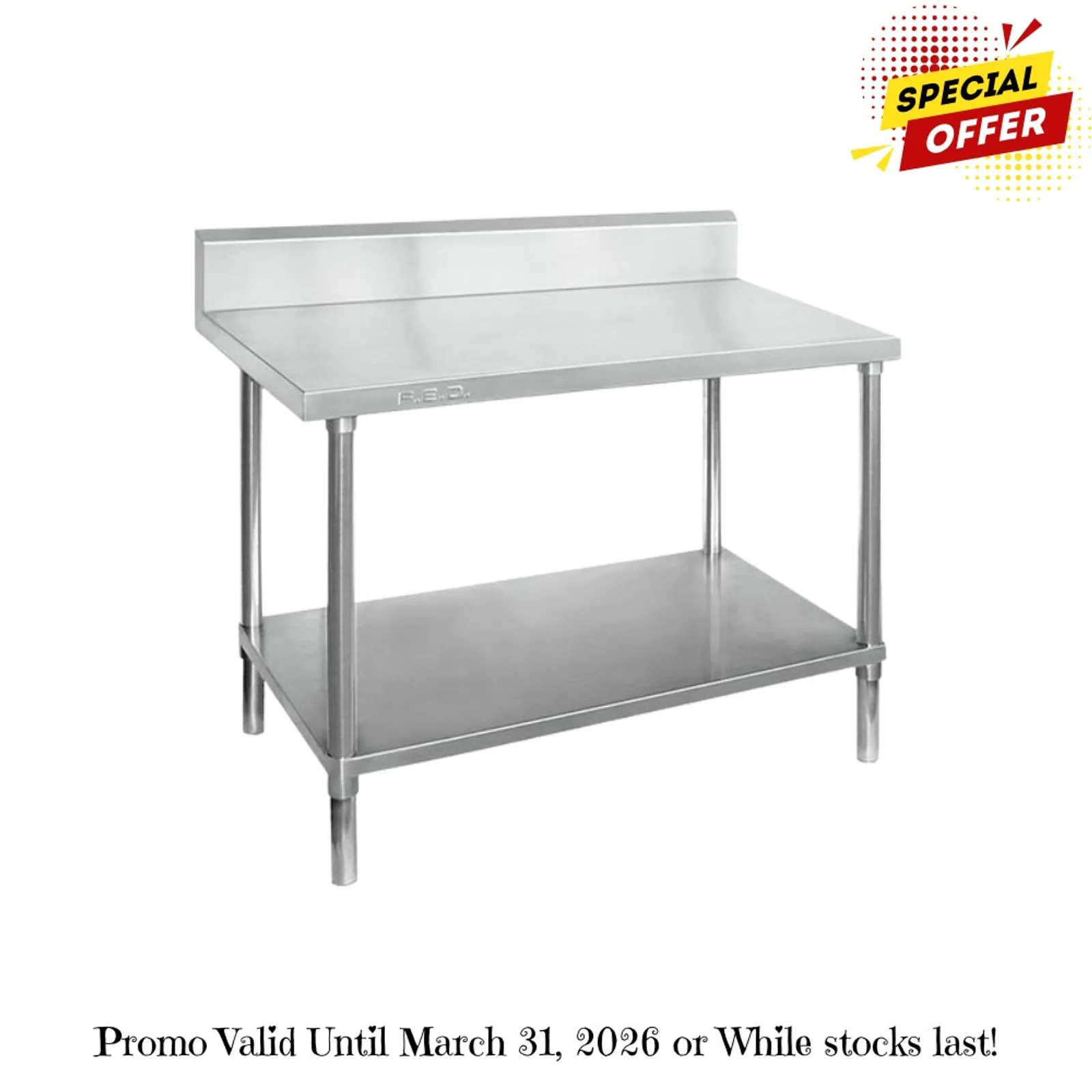 Modular Systems WBB7-1800/A - Workbench with Splashback