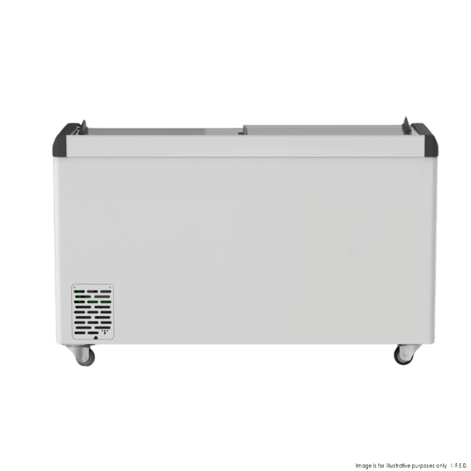 Thermaster SD-666K - Heavy Duty Supermarket Glass Sliding Lid Freezers 636L