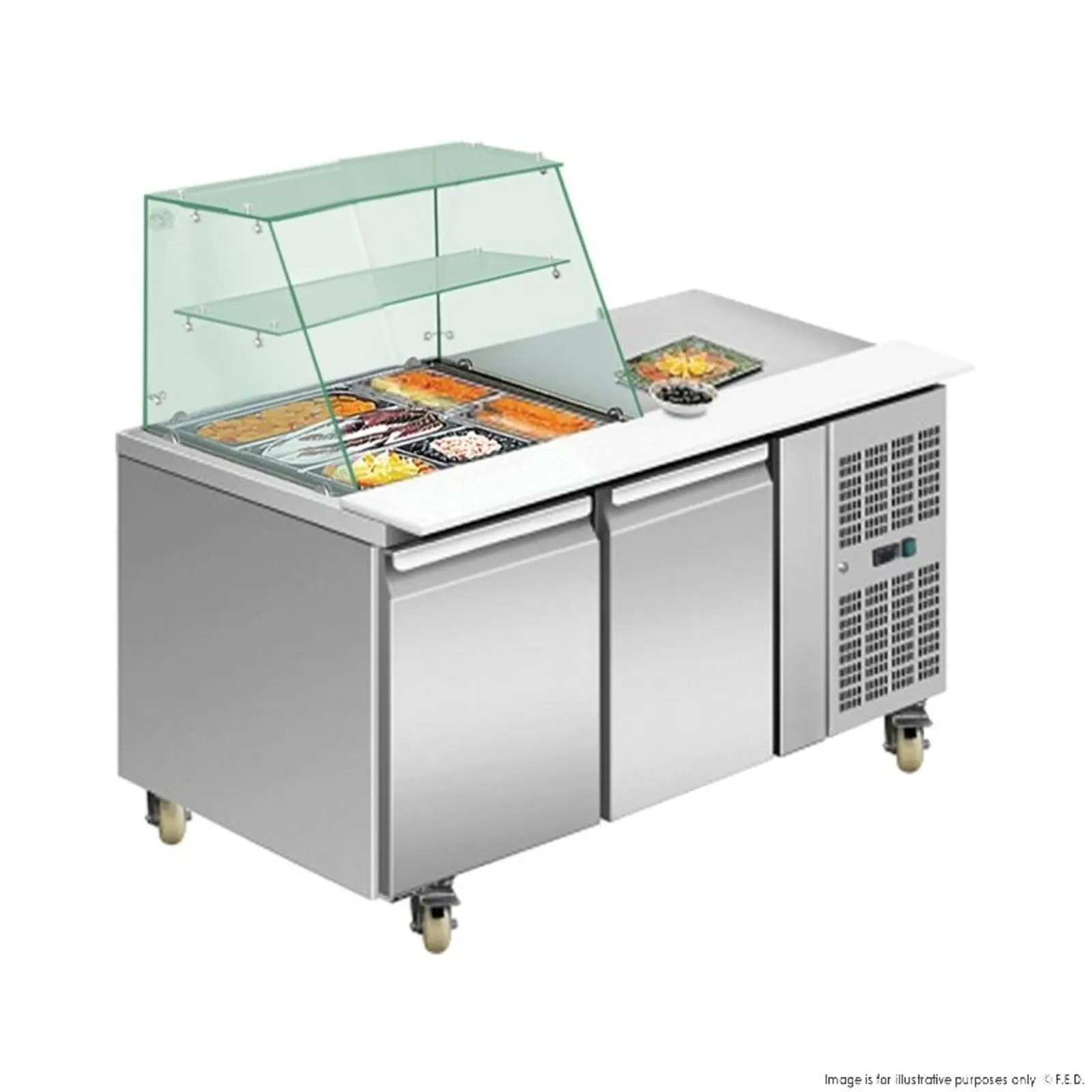 Thermaster THP2100SALGC - Two door DELUXE Salad Bar