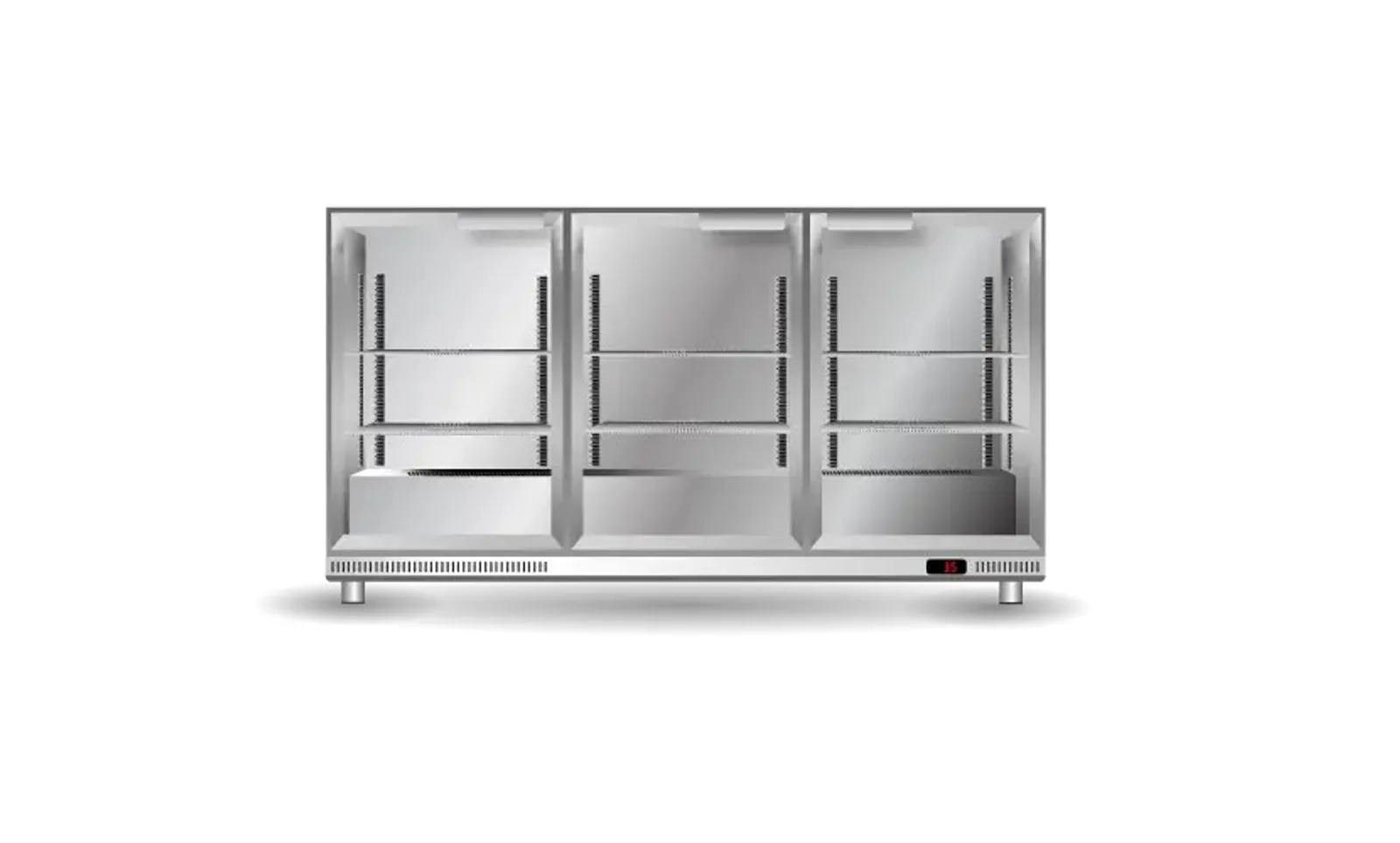 Skope Ascend BC.3.GSW - 3 Glass Door Bar Cooler