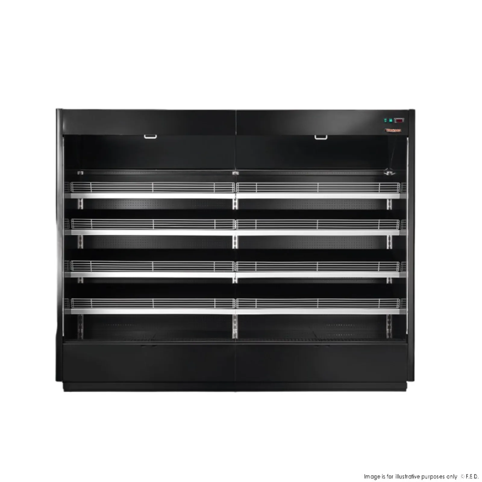 Tecnodom TDST90-CA-375B - Stromboli Supermarket Remote Display with Night Blind