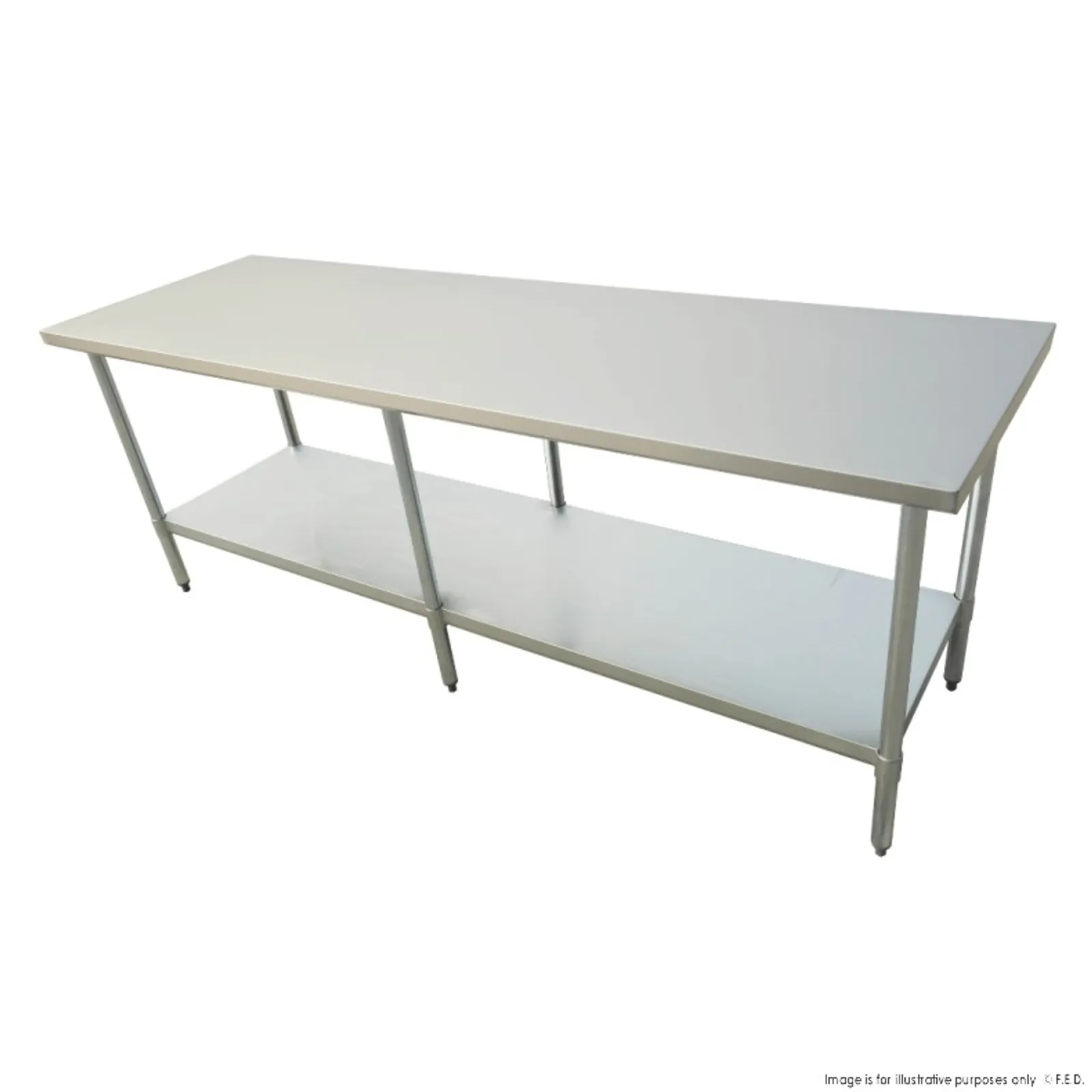 Modular Systems 2400-6-WB - Economic 304 Grade Stainless Steel Table