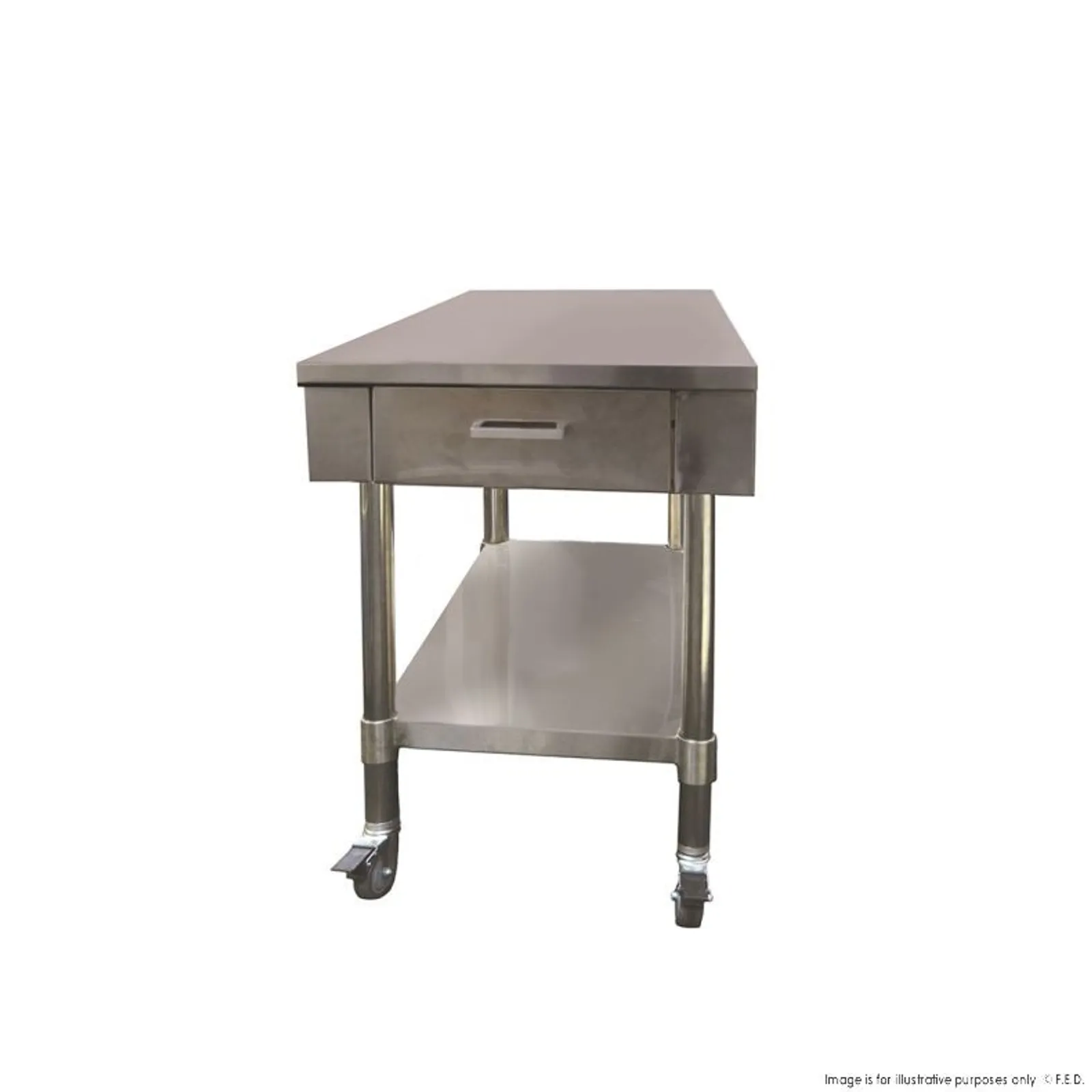 Modular System SWBD8-1 - Work Bench with 1 Drawer and Under Shelf