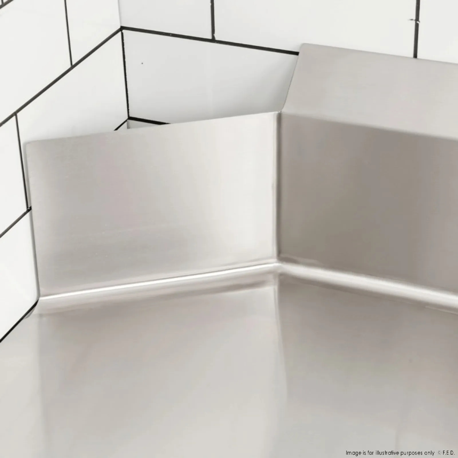 Modular System CDT-1200L - Clean Dish Table with Splashback