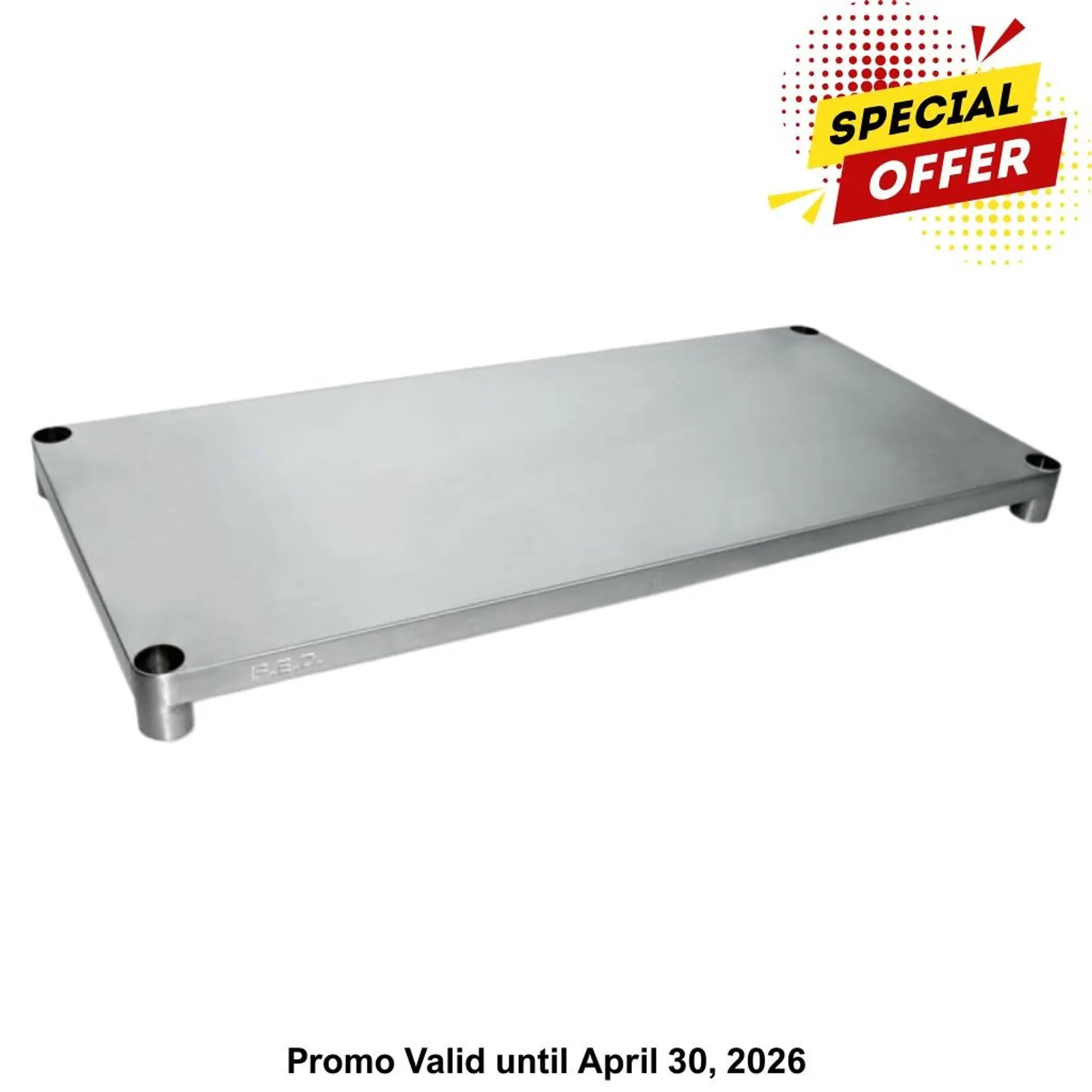 Modular System SUS6-1800/A - Solid Undershelf for Premium Range