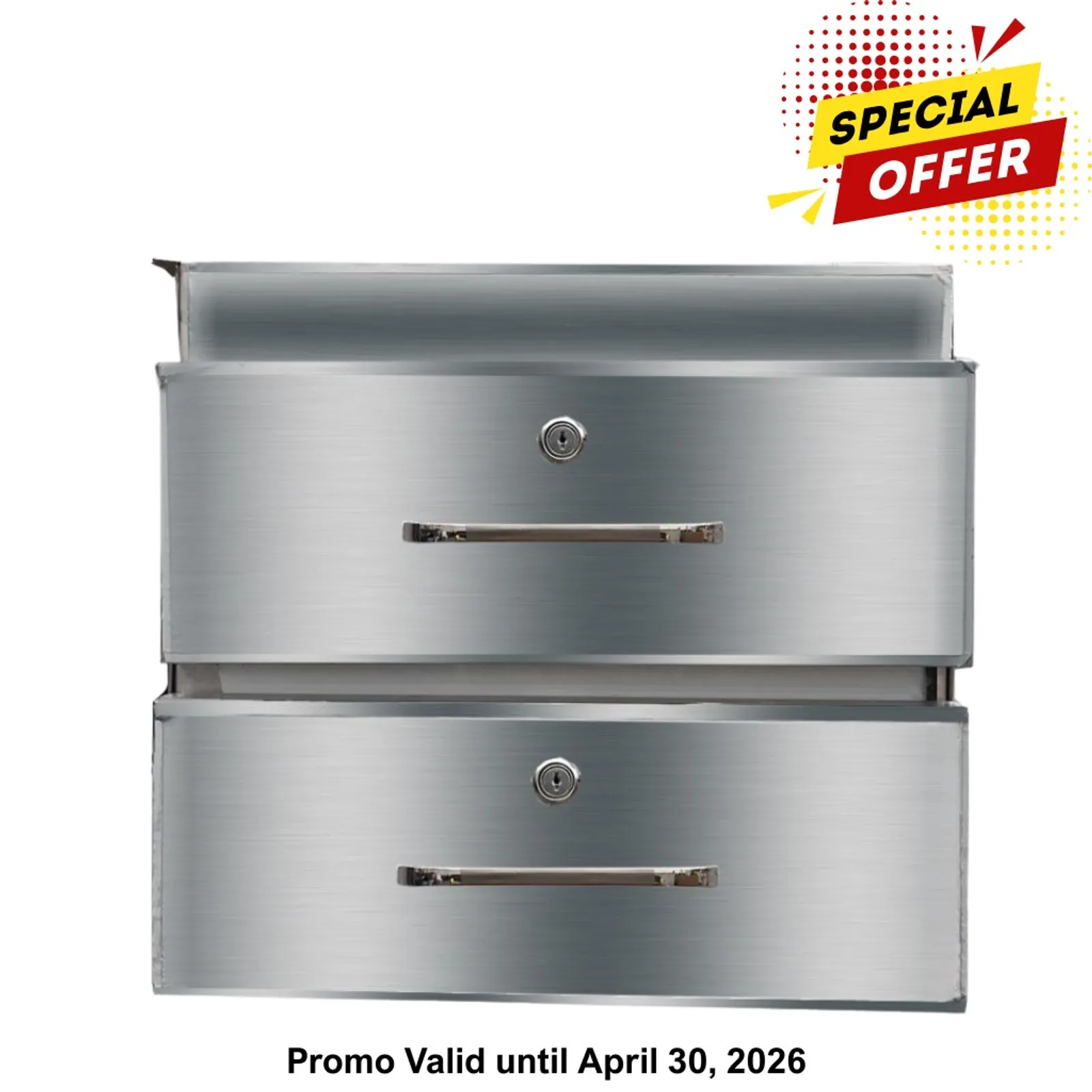 Modular System DR-02/A - Stainless Steel Double Drawer 480x503x410