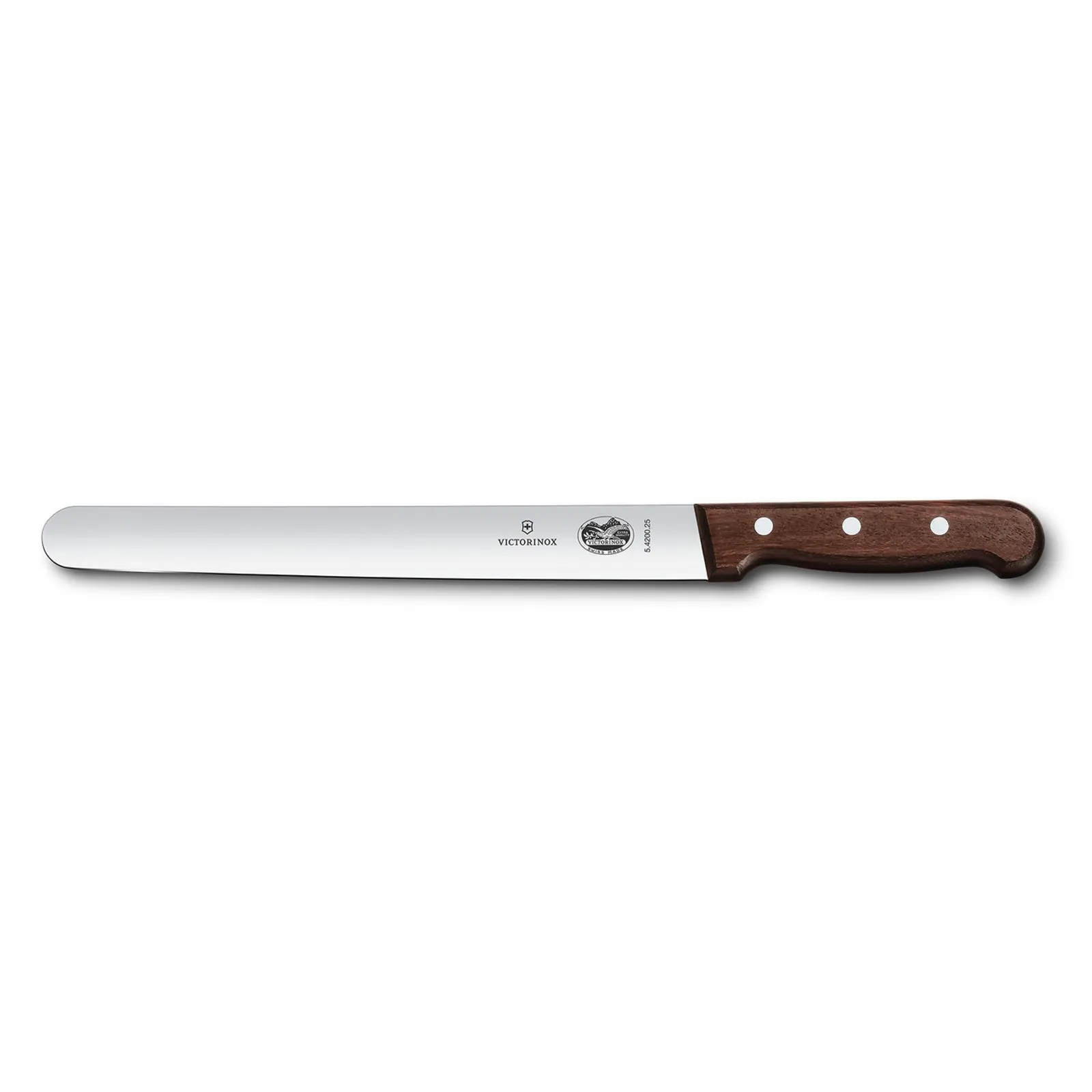 Victorinox 5.4200.25 - Slicing Knife, 25cm Round Plain Edge - Wood