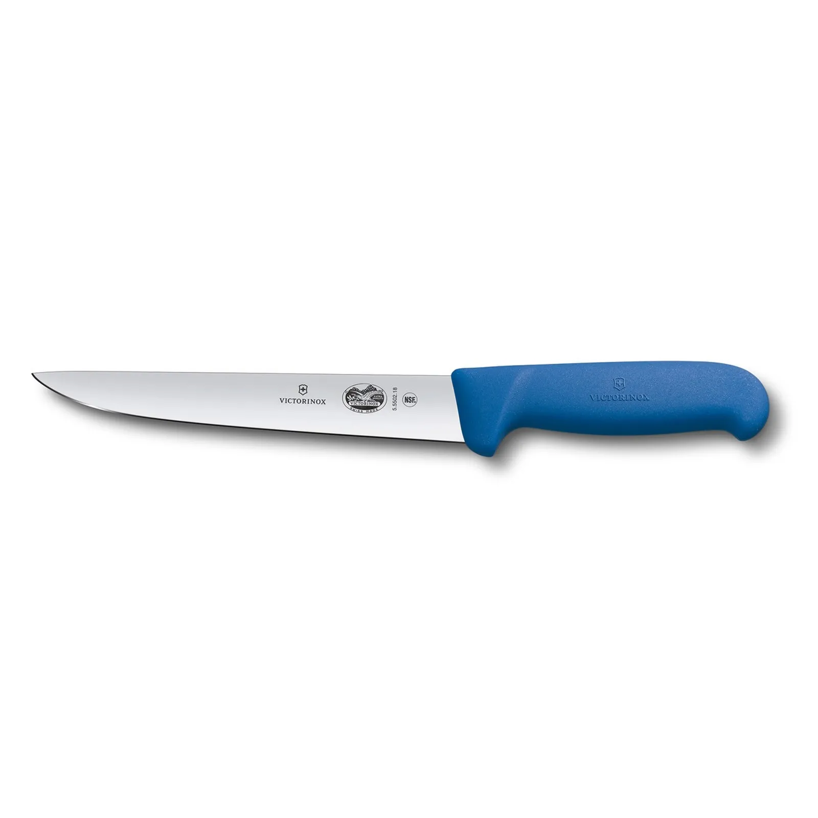 Victorinox 5.5502.22 - Sticking Knife, 22cm, Straight Back Blade, Fibrox - Blue