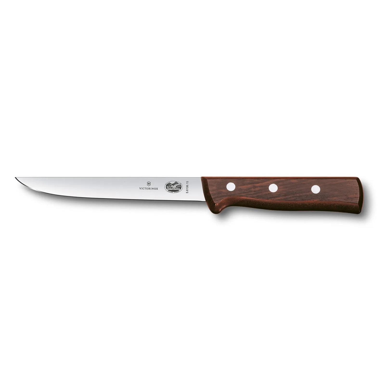 Victorinox 5.6106.15 - Boning Knife, 15cm Straight, Narrow Blade - Wood