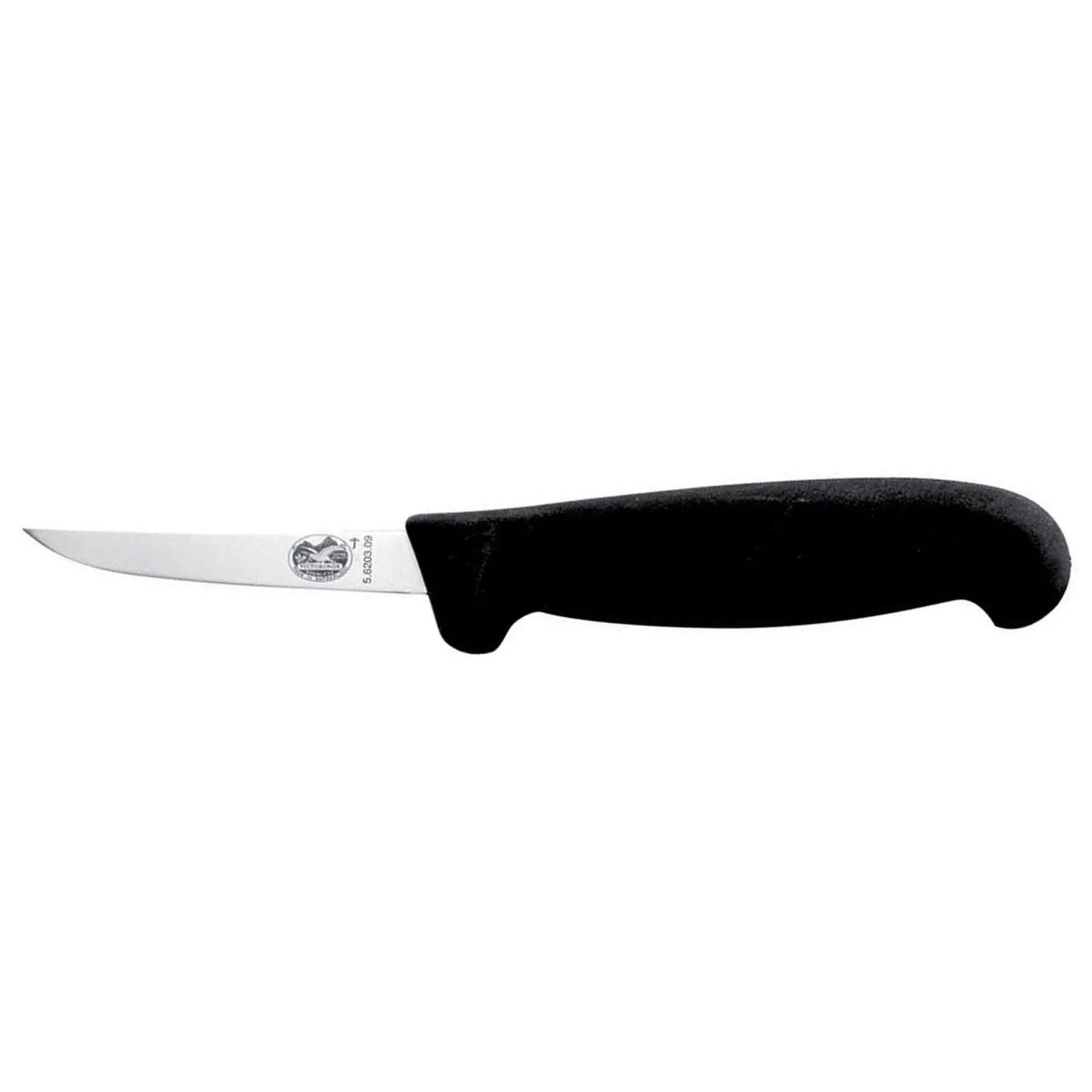Victorinox 5.6203.12 - Boning Knife, 12cm Straight, Ext Narrow, Fibrox - Black