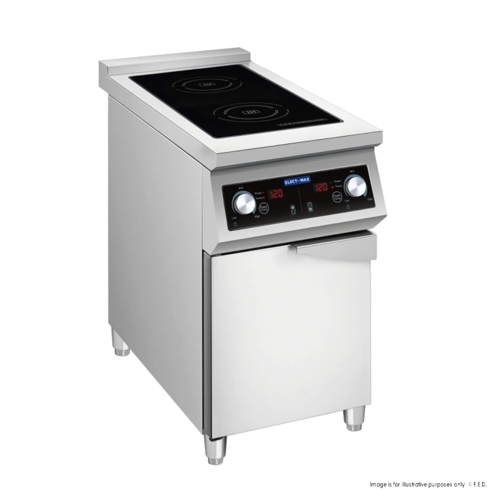 Electmax EIC400 - 700 Series Induction 2-Burner Cooker with Door