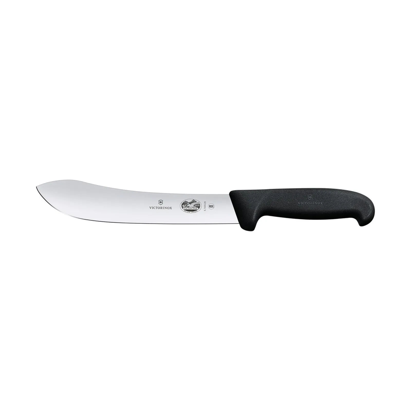 Victorinox 5.7403.20 - Butchers Knife, 20cm Wide Tip Blade, Fibrox - Black