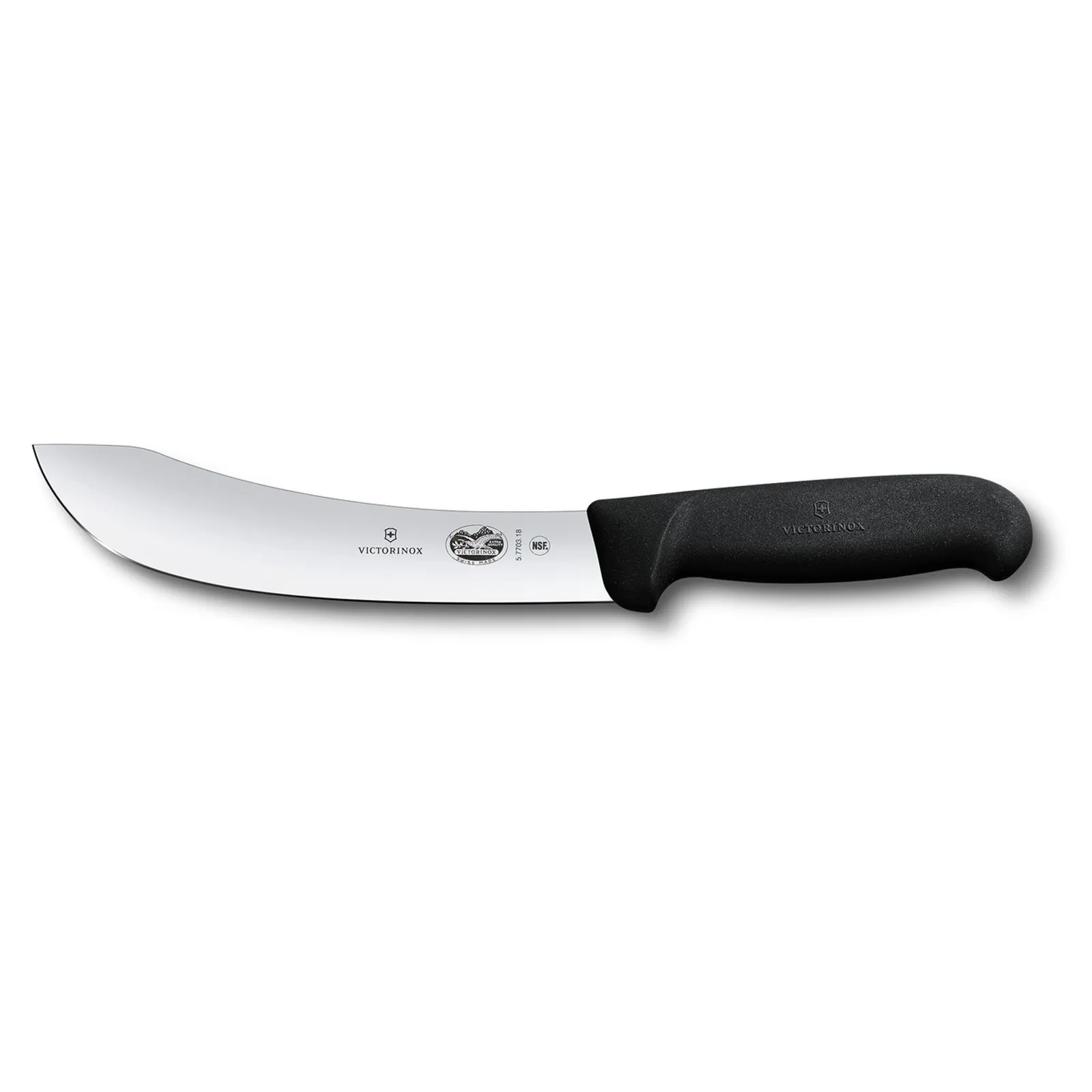 Victorinox 5.7703.18 - Skinning Knife, 18cm German Type, Fibrox - Black