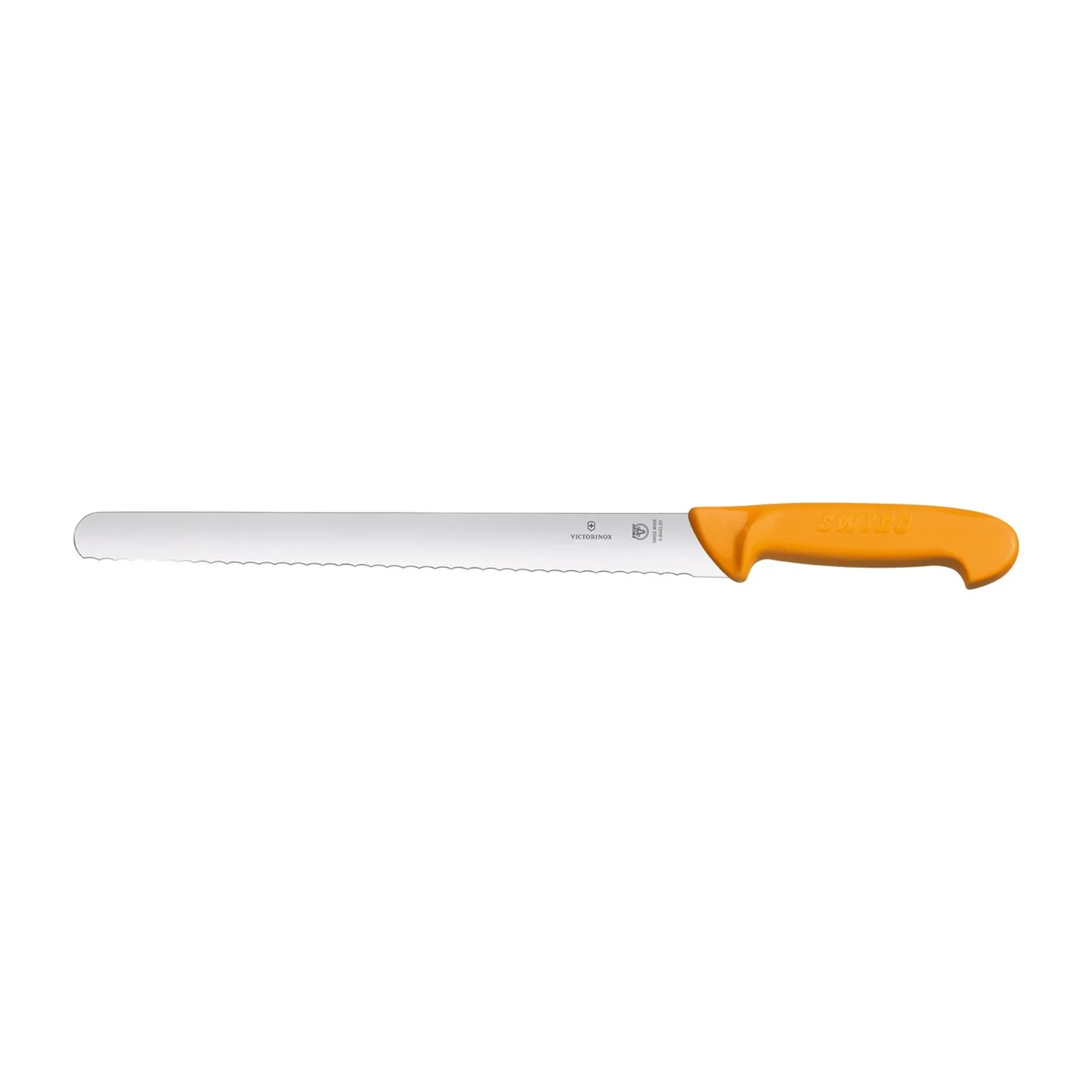Victorinox 5.8443.30 - Swibo Slicing Knife, 30cm Round Wavy Blade 30mm width - Yellow
