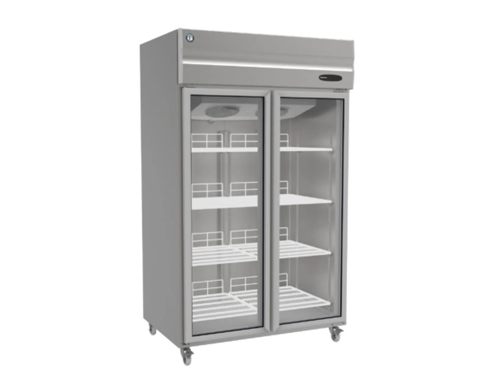 Hoshizaki HR-127 - 2 Door Glass Door Fridge 1119L