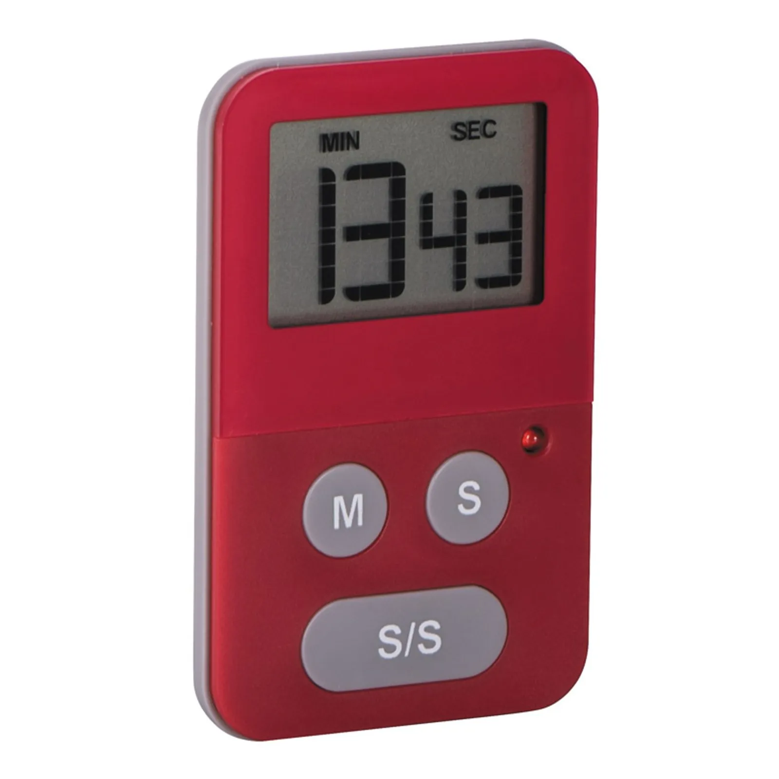 Avanti 12944 - Digital Slim Kitchen Timer with Light - Red