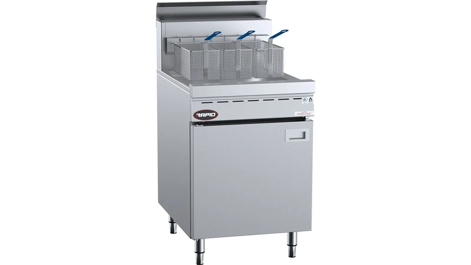 B+S Rapid RF-600 - Single Pan 3 Basket Rapid Gas Fryer