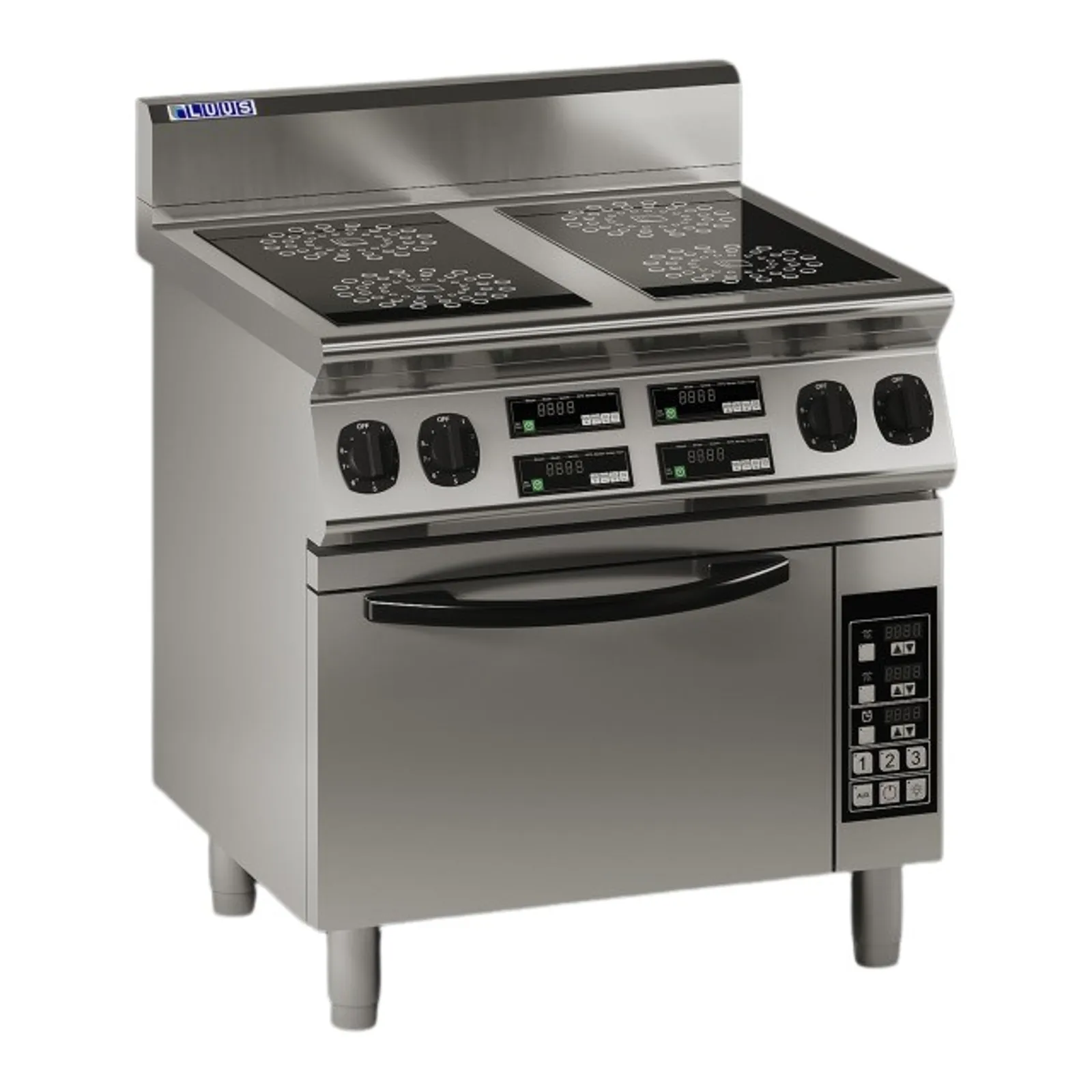 LUUS ER7-6B - 6 Zone Induction Cooktop with Electric Oven