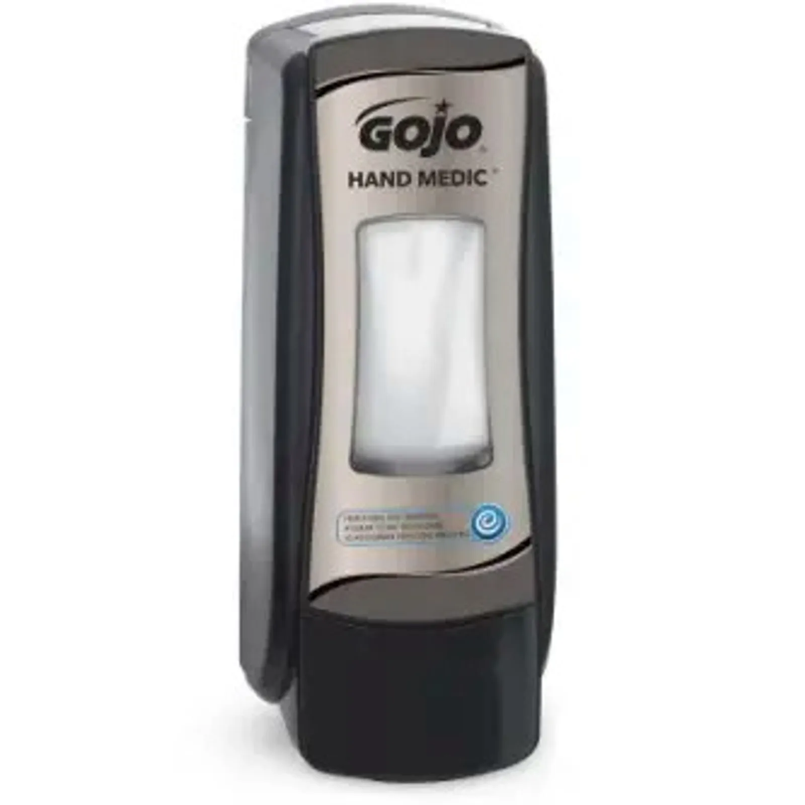 GOJO HAND MEDIC Chrome/Black ADX Manual Dispenser