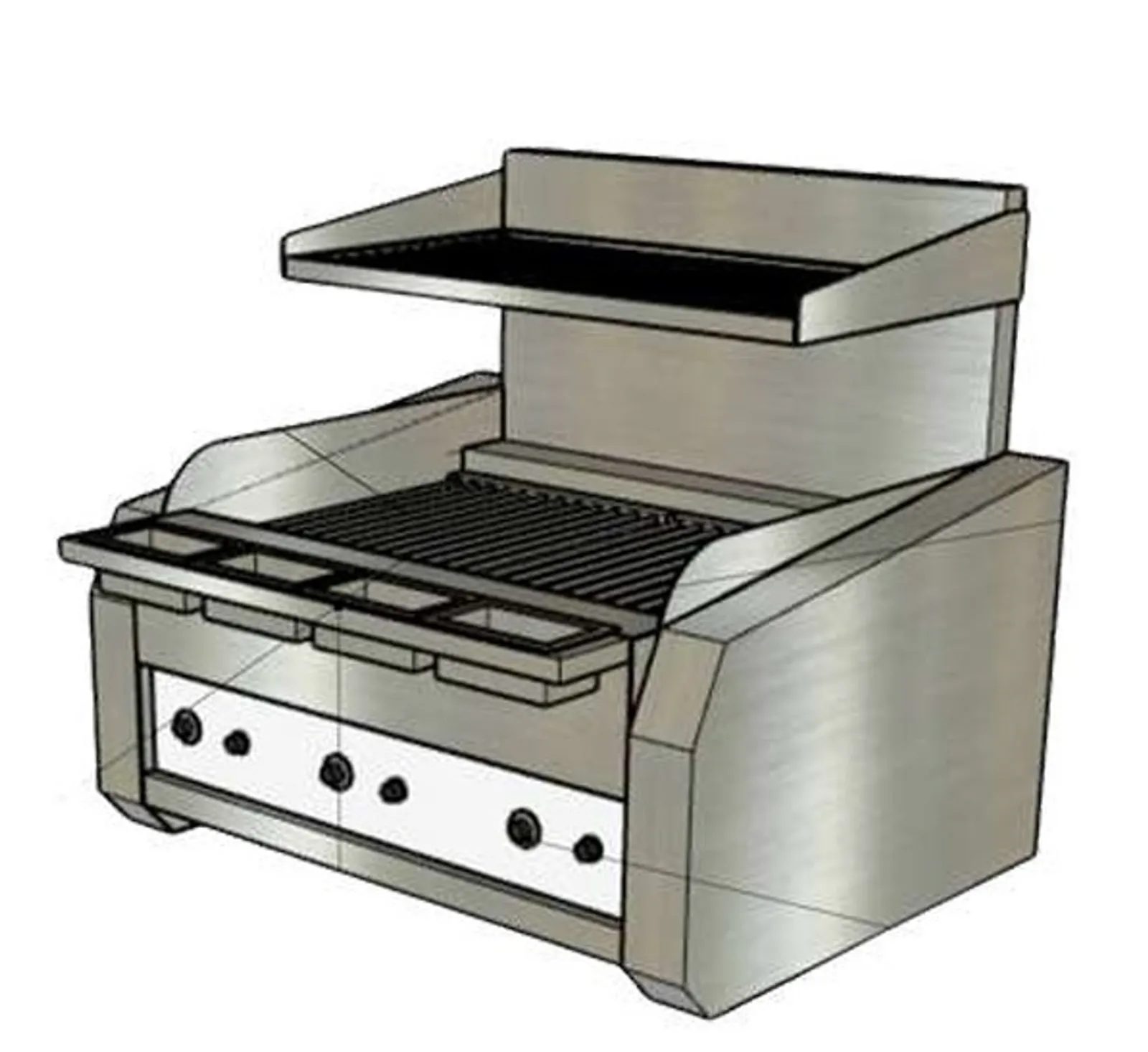 Icarus IG900 - Benchtop 900mm Electric Chargrill with Vaporising Hearth