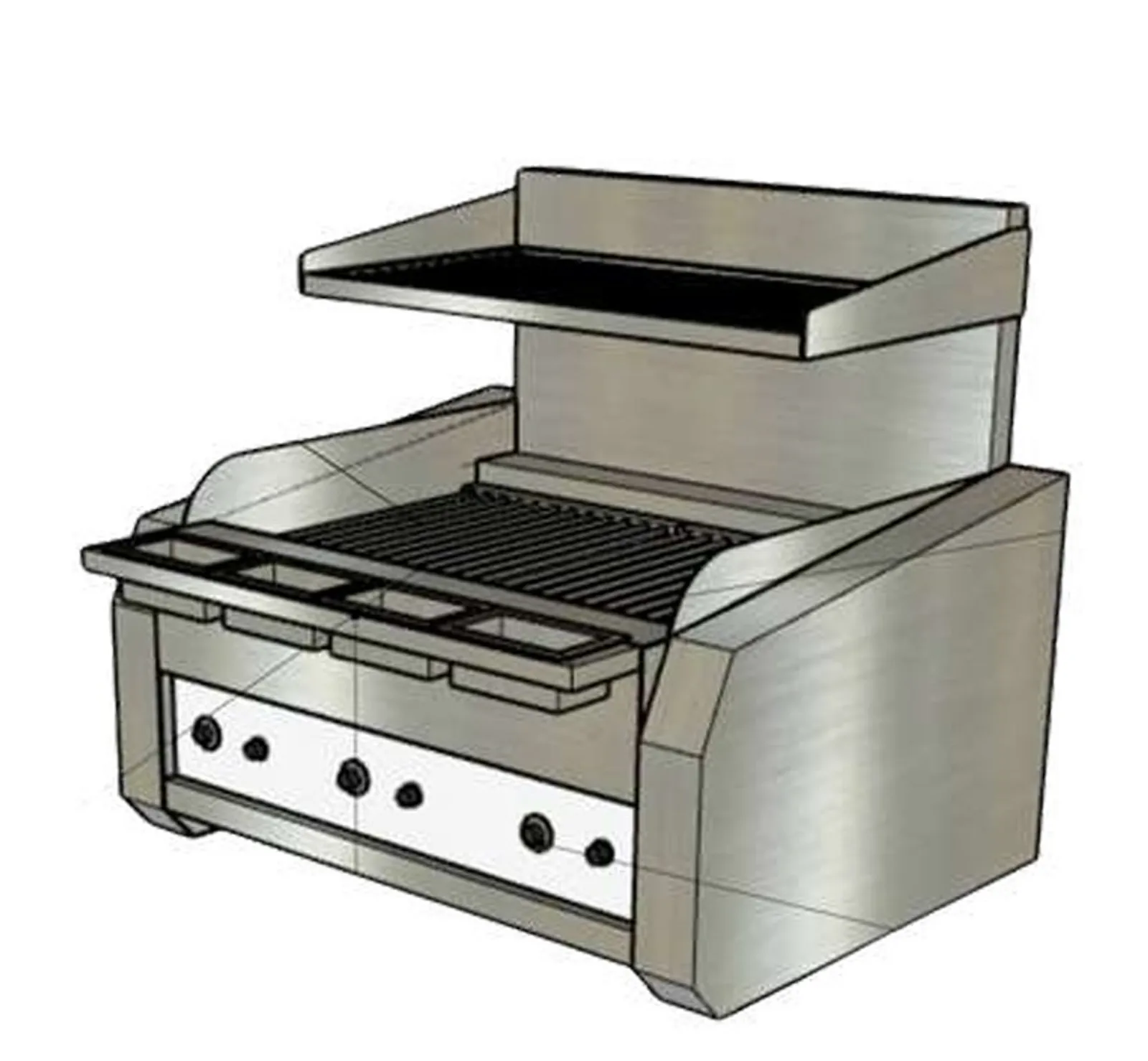 Icarus IG900PRO - Benchtop 900mm PRO Electric Chargrill with Vaporising Hearth