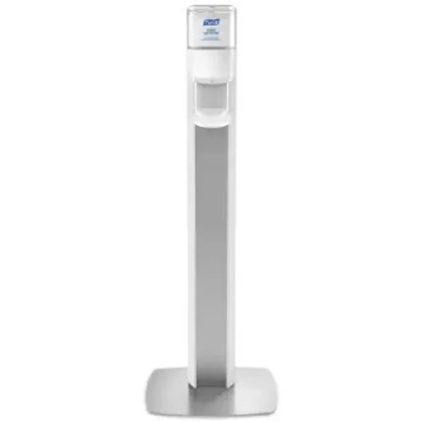 PURELL Messenger ES8 Silver Panel Floor Stand w White Dispenser