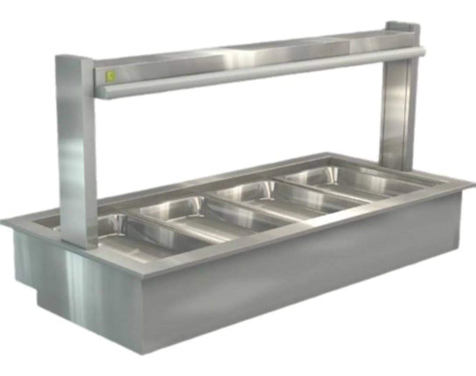 Cossiga LSBM4 - Bain Marie - Gastry Only with No Glass 1485mm