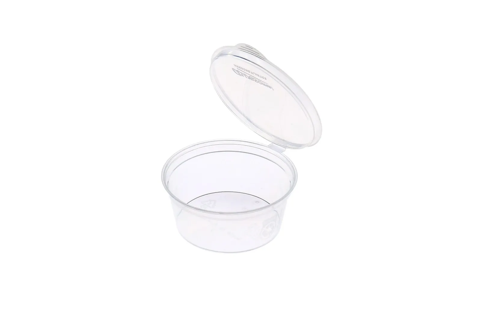 Awesome Plastics AP-S35 - 35ml Sauce Container with Hinged Lid 1000 pcs
