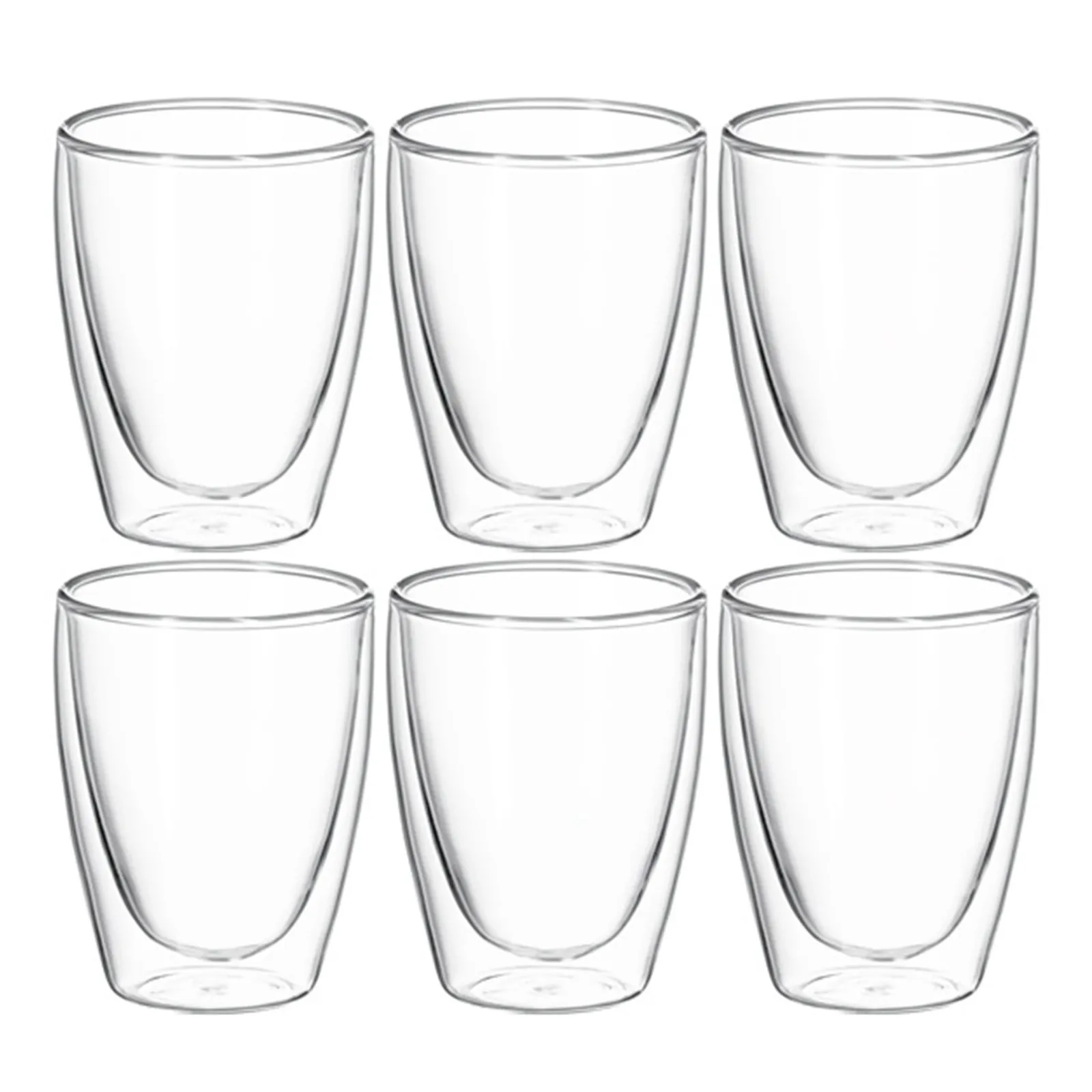 Avanti 15366 - Caffe Double Wall Glass - Set of 6, 250ml
