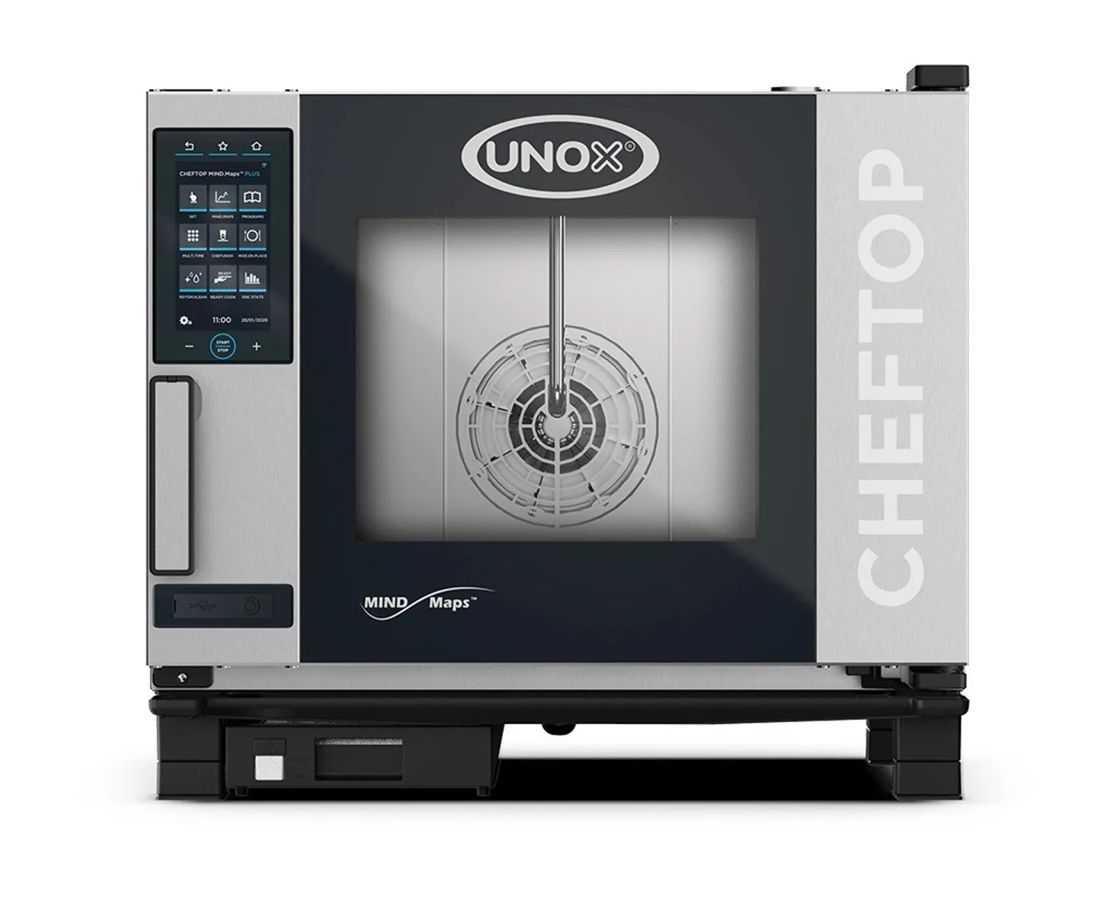 Unox XEVC-0511-GPLM-MS CHEFTOP MIND.Maps COUNTERTOP PLUS 5 trays GN 1/1 - Gas