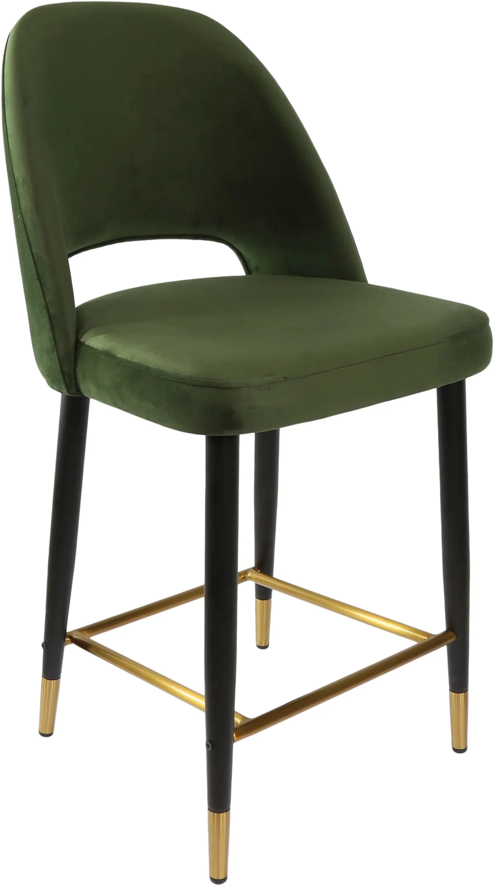 Durafurn Semifreddo Counter Stool with Black Metal 650h Legs