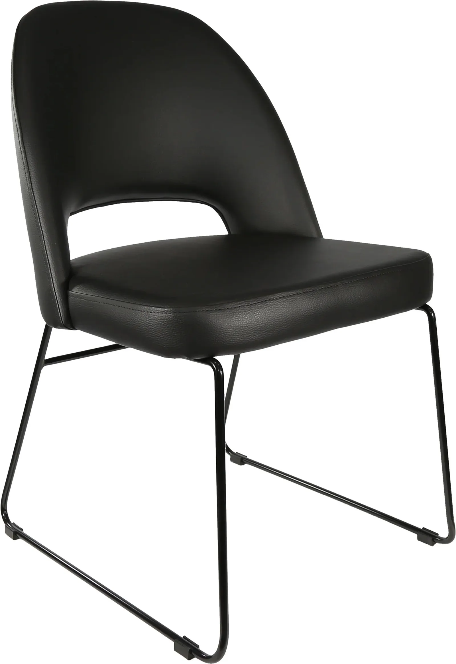 Durafurn Semifreddo Chair with Black Sled Base