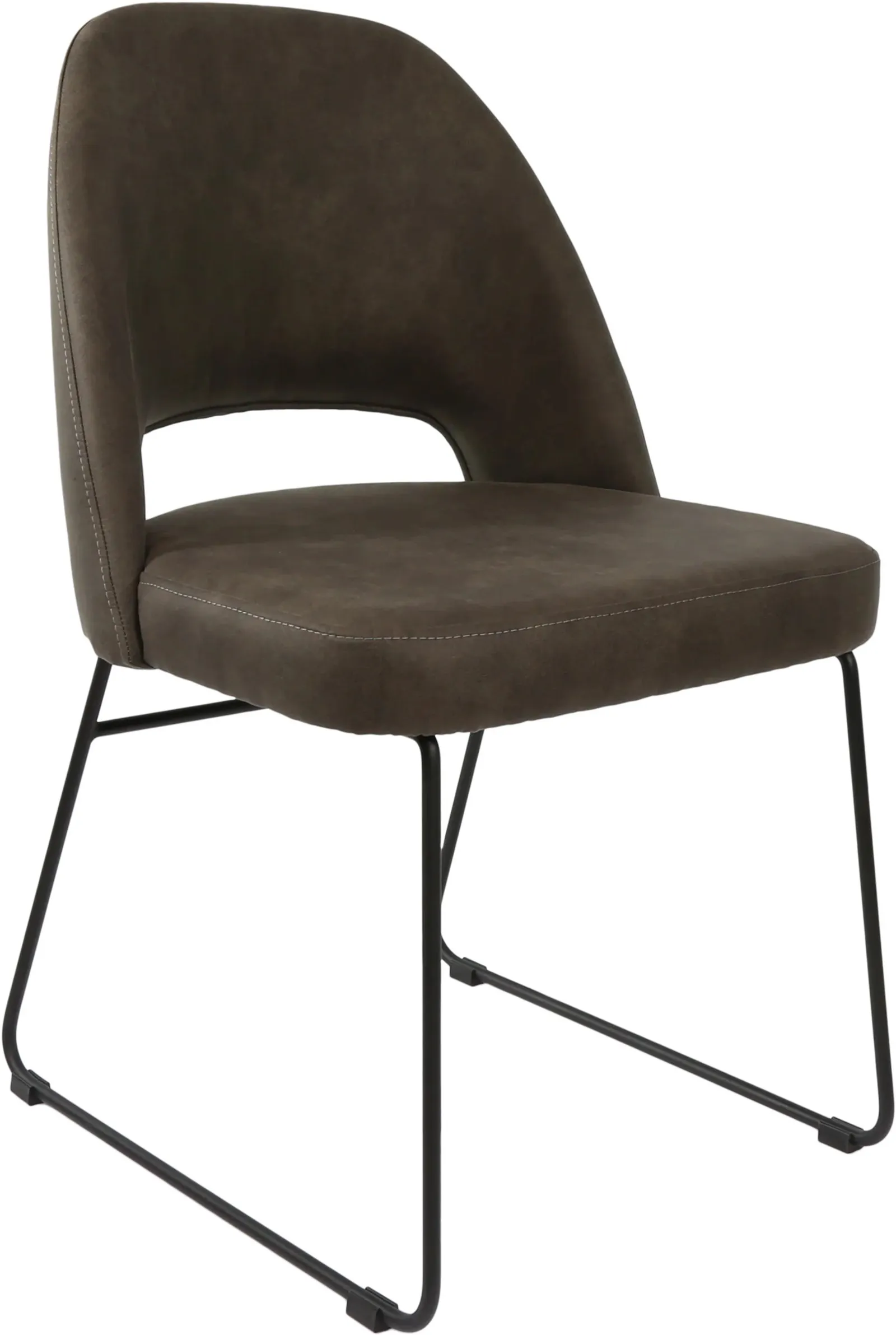 Durafurn Semifreddo Chair with Black Sled Base